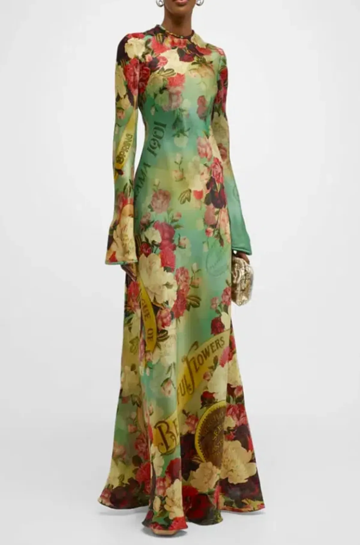 Zimmermann Wonderland Silk Bias Maxi Slip Dress Size AU 12 - Image 3