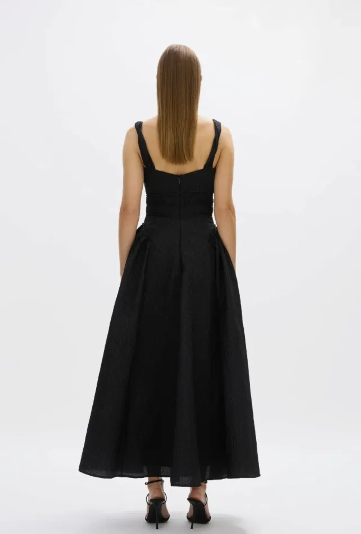 Rachel Gilbert Sophia Strap Dress Black Size AU 10  - Image 2