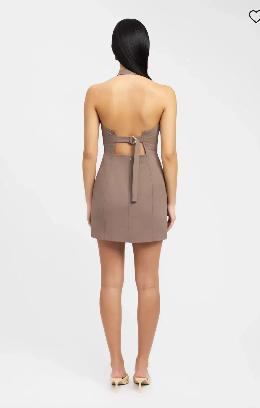 Kookai Ariel Buckle Halter Mini Dress  Size 6 for rent on The Volte - main image