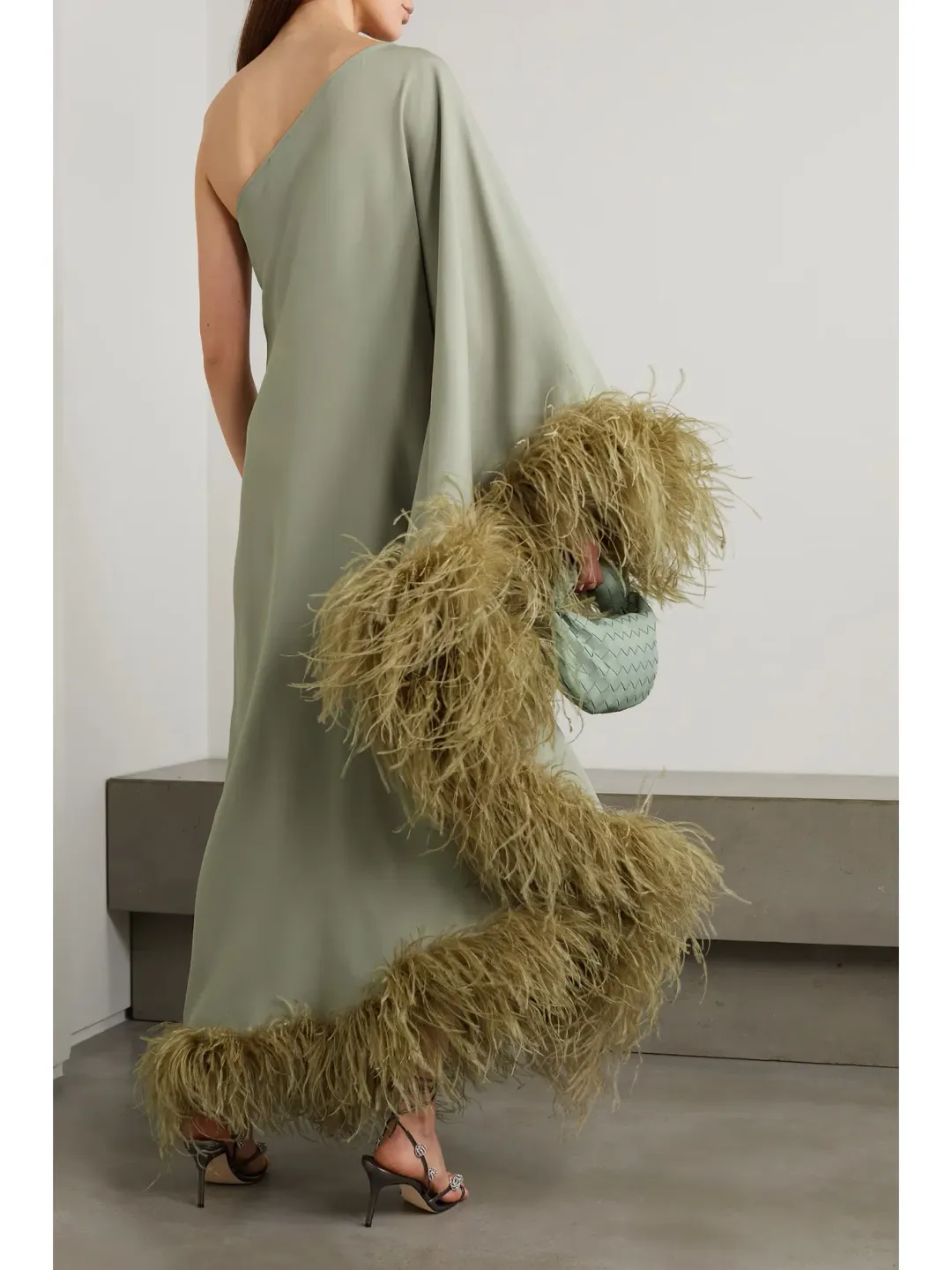 Taller Marmo Ubud Dress Sage Green Size 10 for rent on The Volte - main image