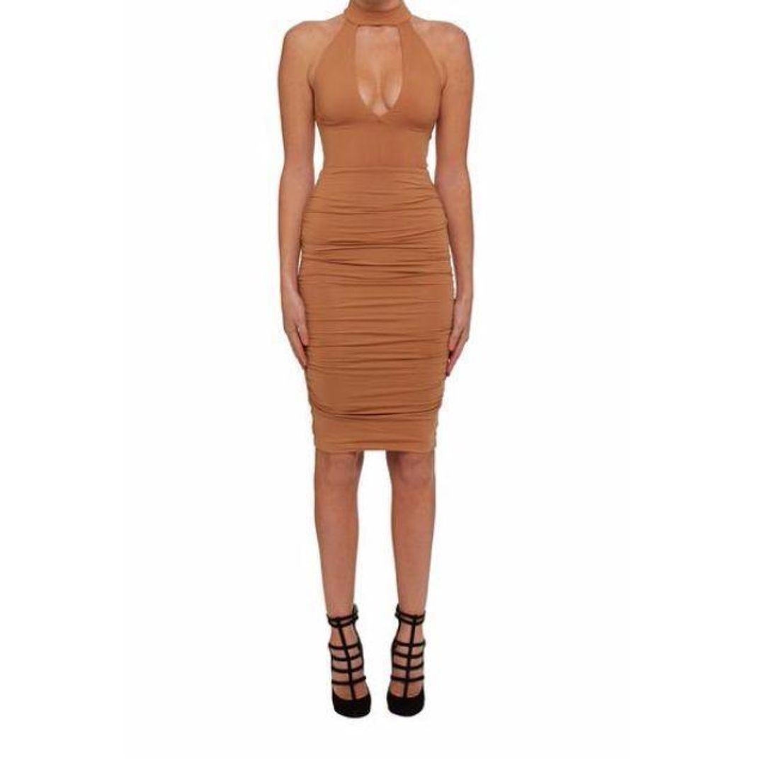 Kookai Kylie Dress Brown Size 1 for rent on The Volte - main image