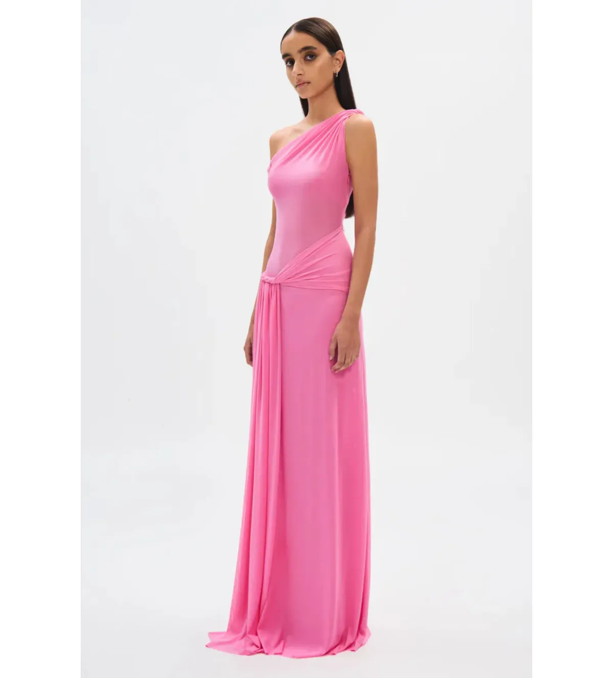 Misha Sisal Mesh Maxi Dress in Orchid Pink Size 6/XS - Image 2