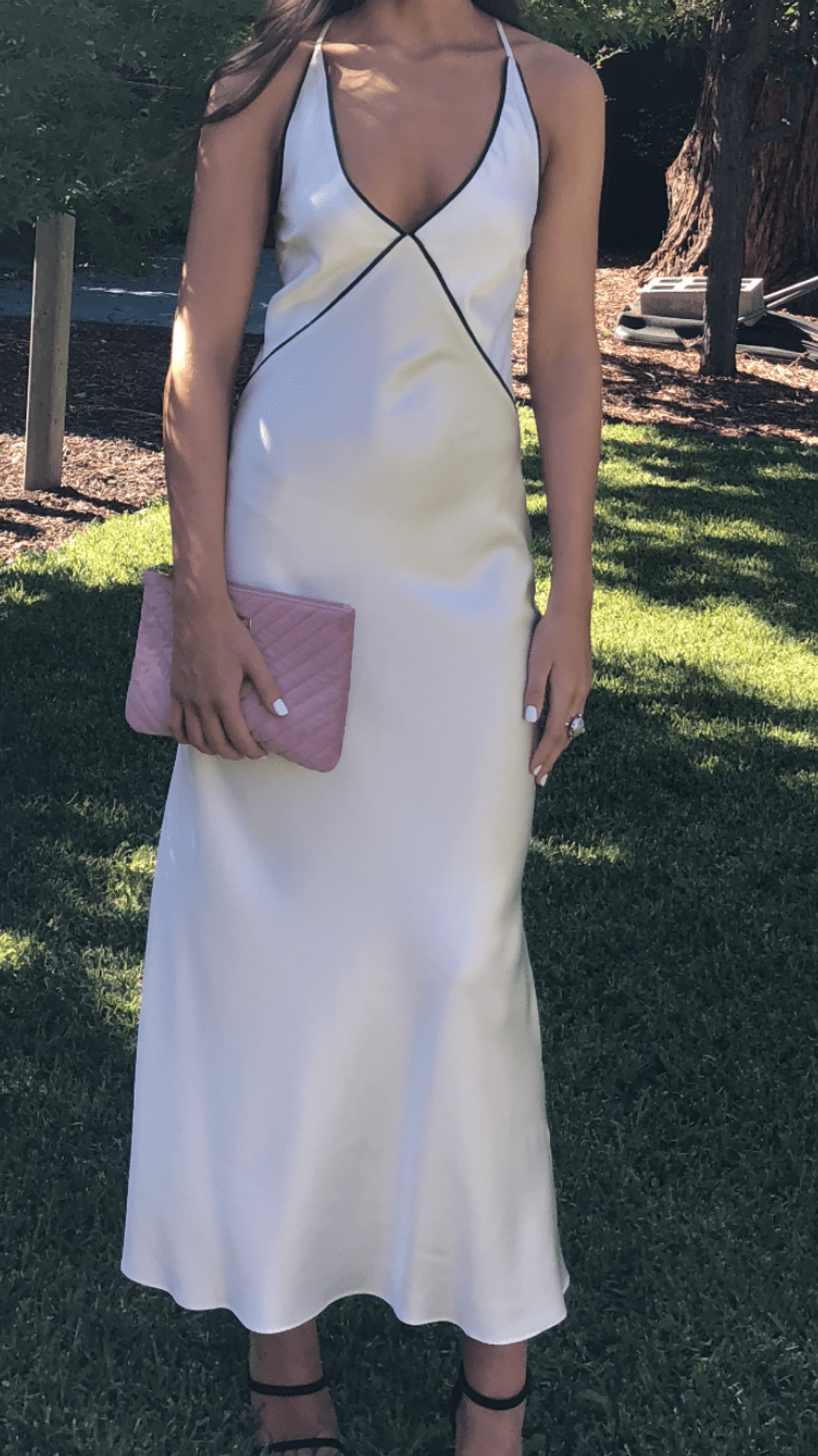 Chosen by Tuchuzy Ivylee Slip Dress White Size 6 for rent on The Volte - main image