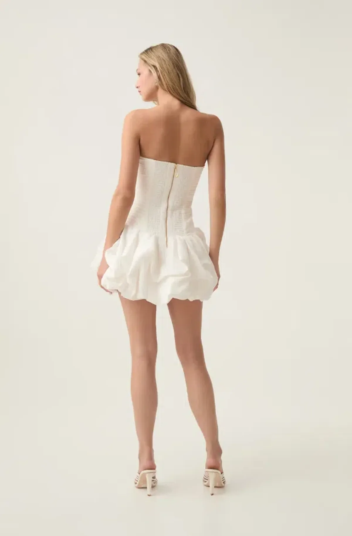 AJE Violette Bubble Hem Mini Dress Size 6 - Image 4