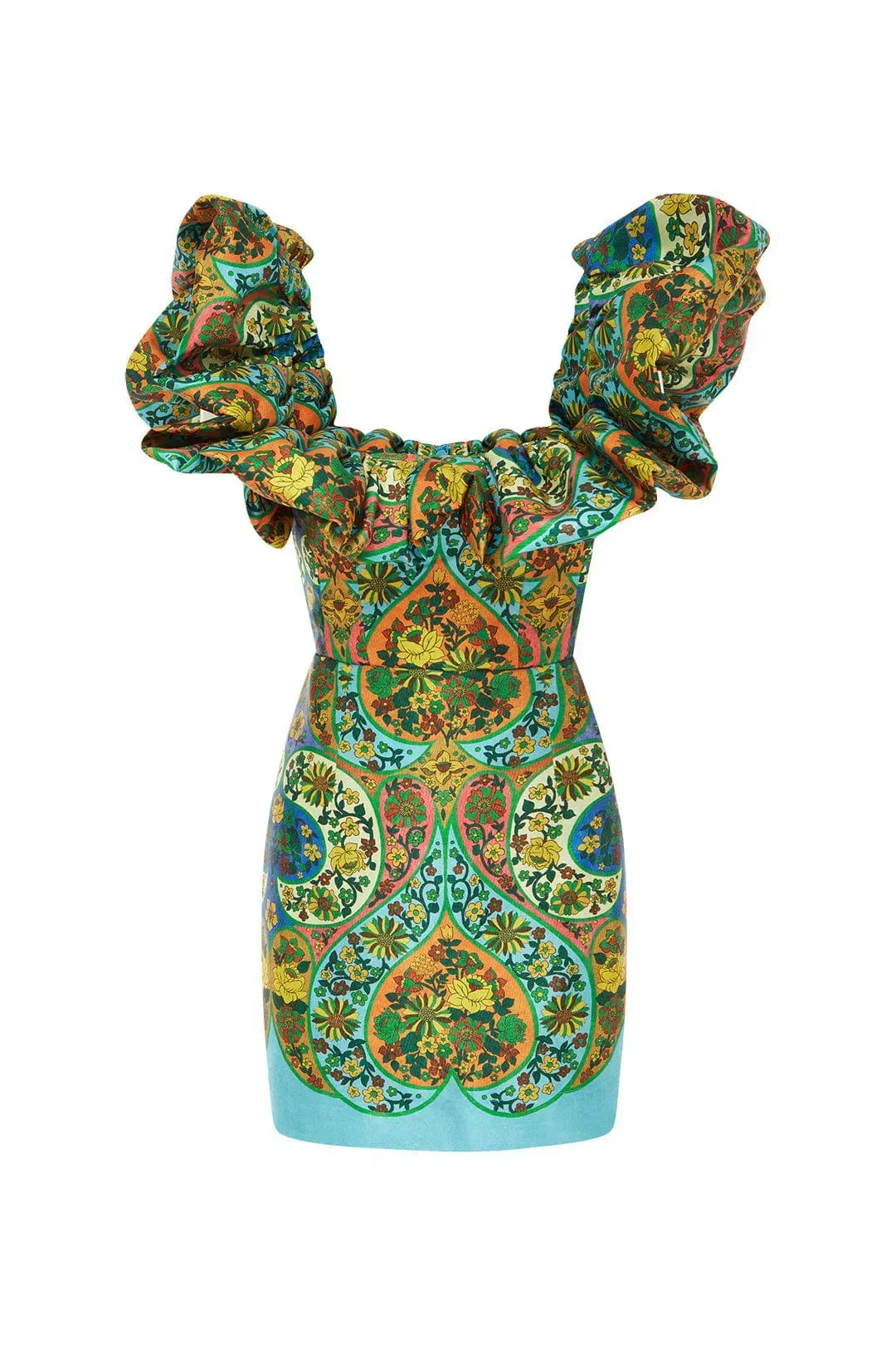 Alemais Sofie Off the Shoulder Mini Dress Multi Size 10 for rent on The Volte - main image