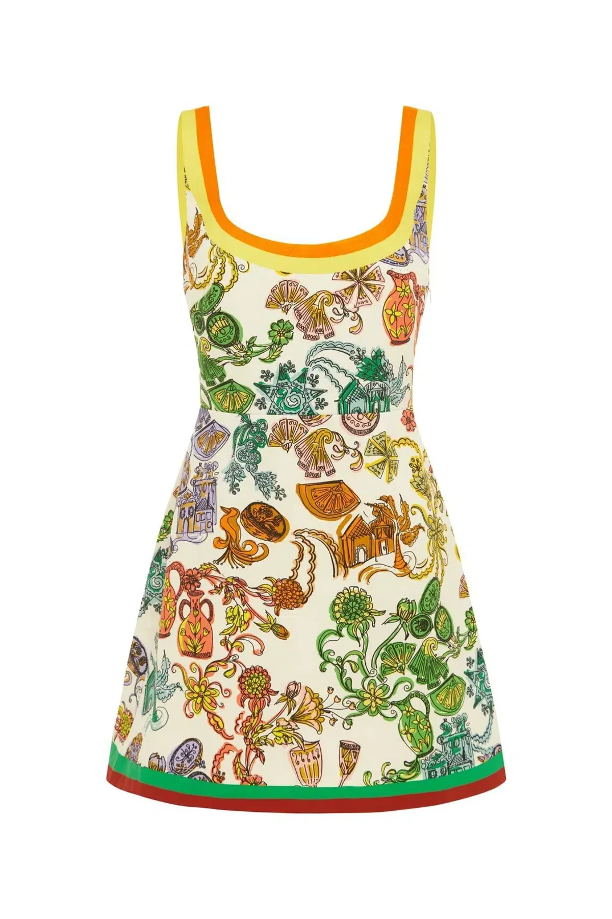 Alemias Fiesta Mini Dress Print Size 12 - Image 5