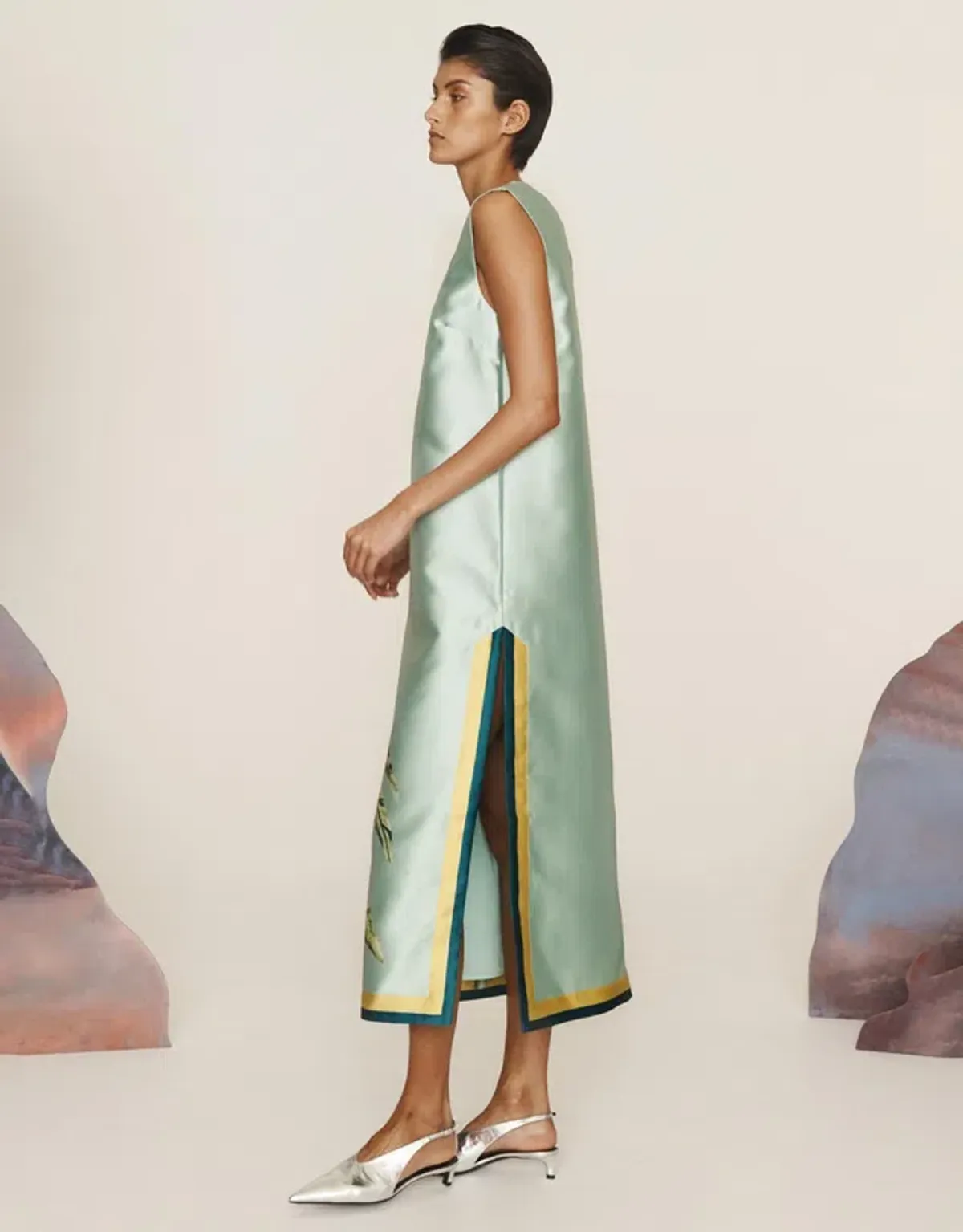 Alemais Anita Midi Dress Green Size AU 12 - Image 2