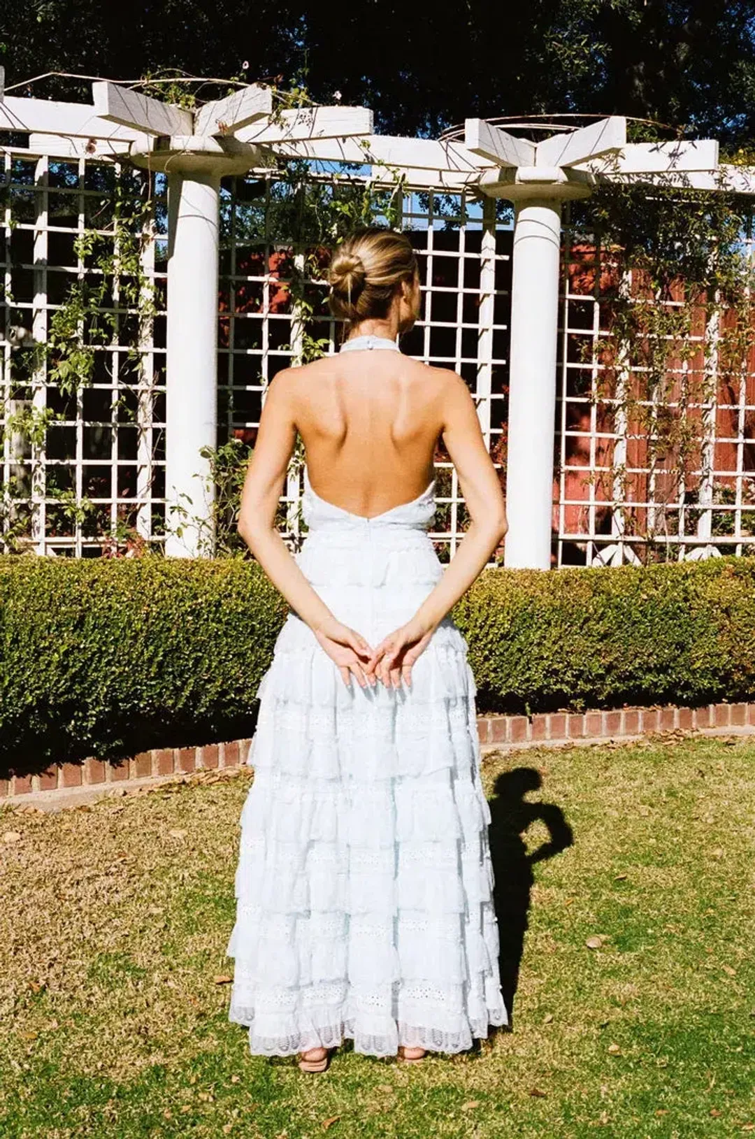 Anne Louise Boutique Lovette Halter Neck Dress White Size 14 for rent on The Volte - main image