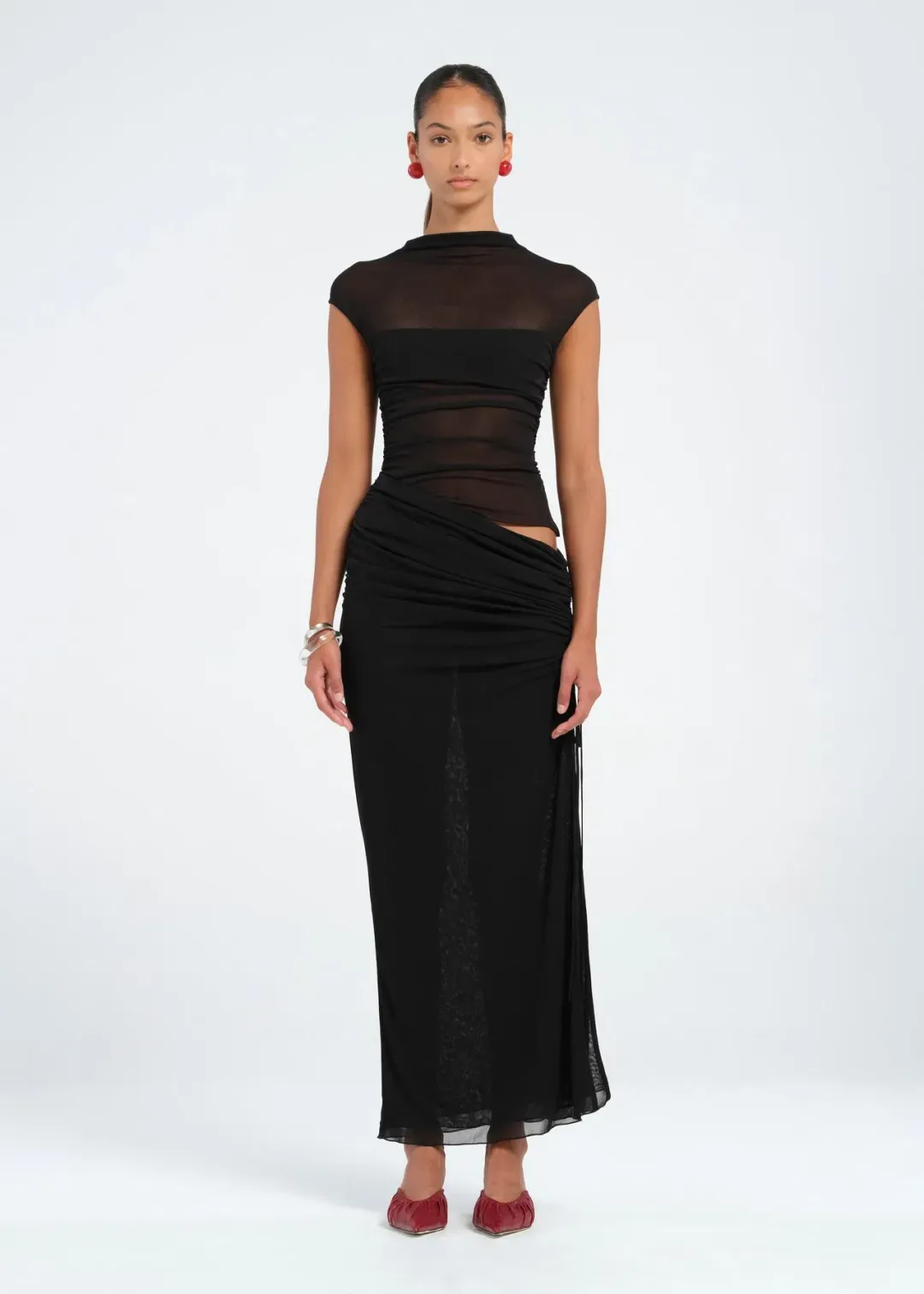 Benni Milo Mesh Maxi Black Size 10 for rent on The Volte - main image