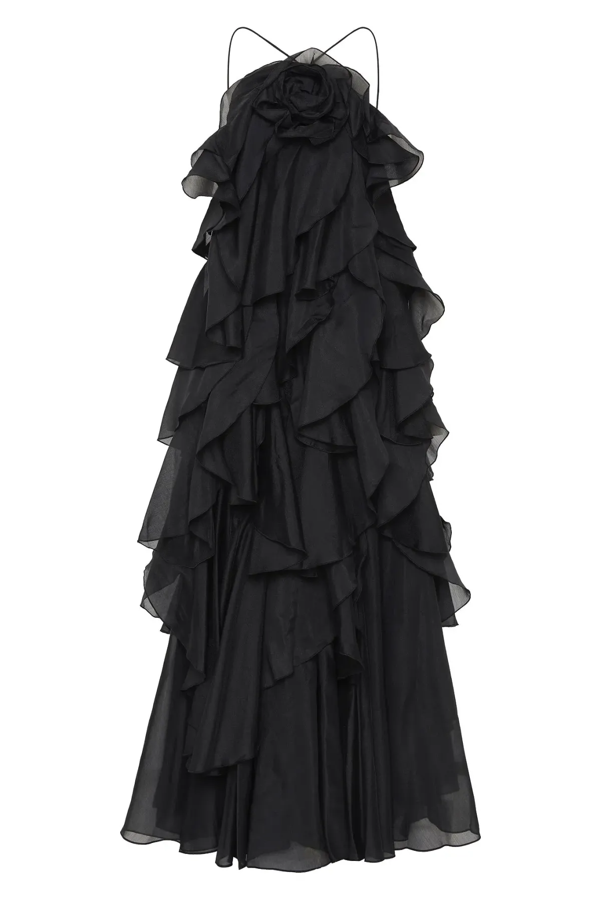 Aje Pandorea Layered Maxi Dress Black Size 12 - Image 3