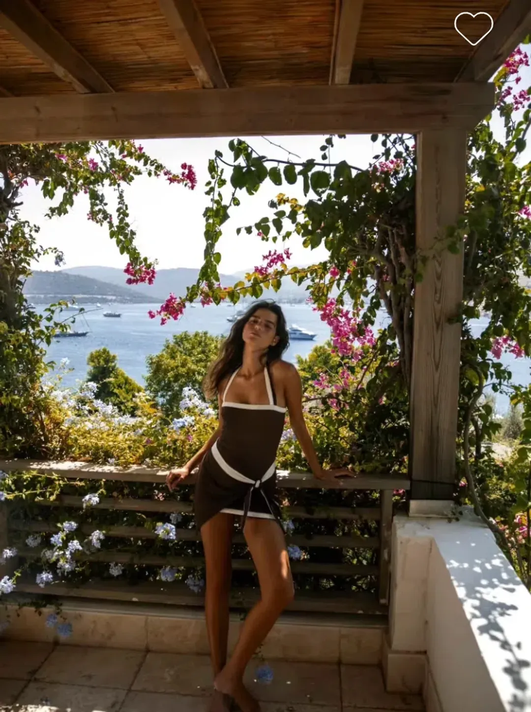 Sir The Label Jacques Mini Dress Chocolate Size 2/Au 10 for rent on The Volte - main image