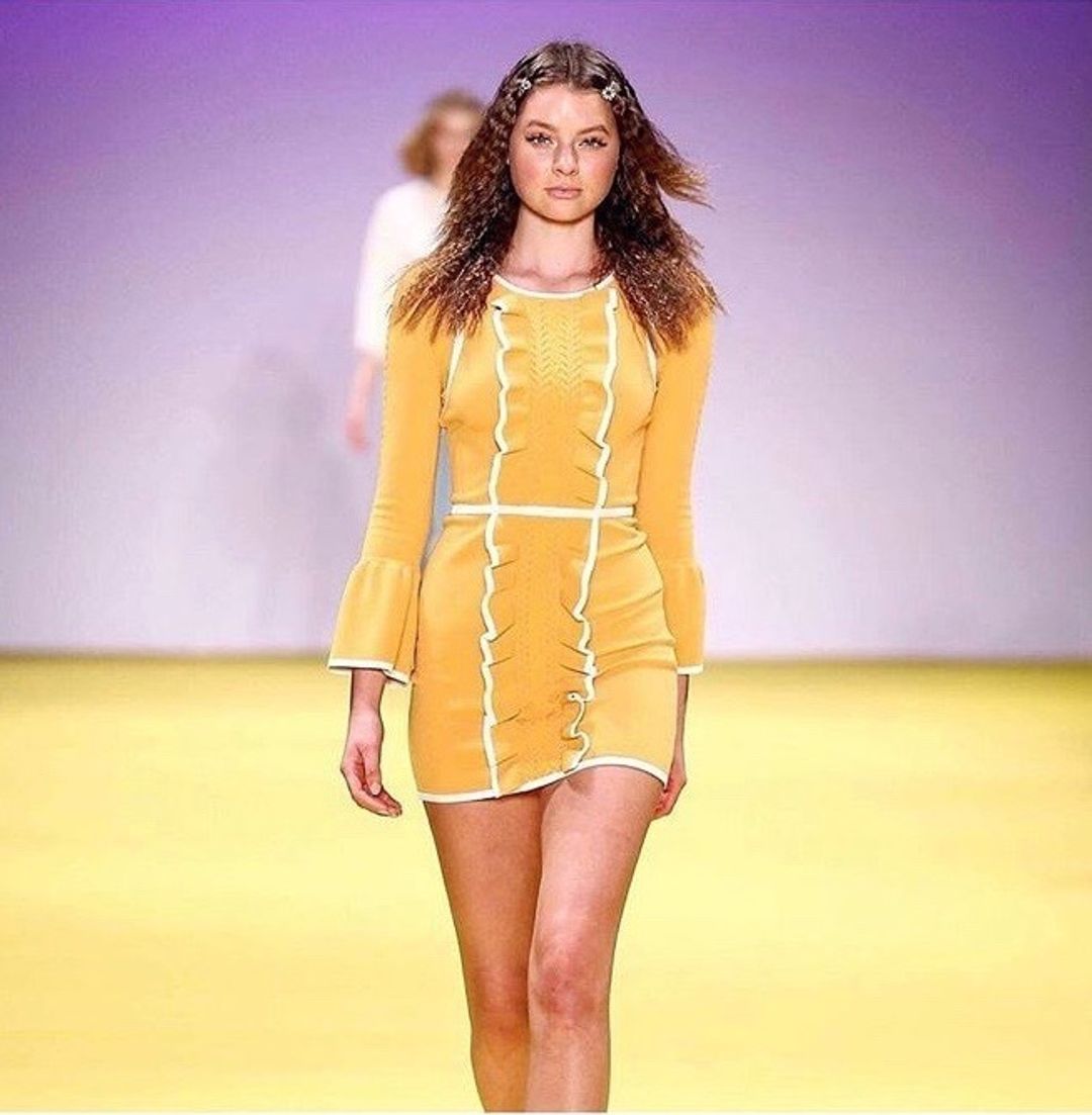 Alice McCall I'm Here Mini Dress Turmeric Yellow Size 10 for rent on The Volte - main image