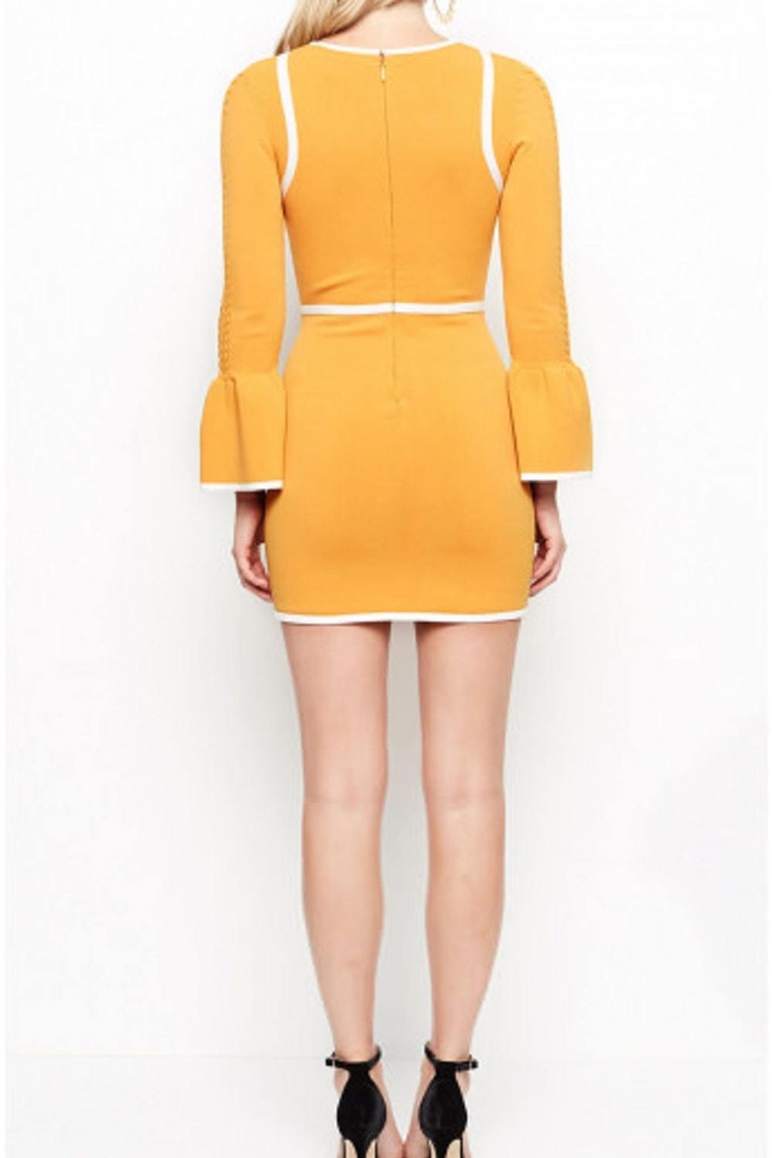 Alice McCall I'm Here Mini Dress Turmeric Yellow Size 10 for rent on The Volte - main image