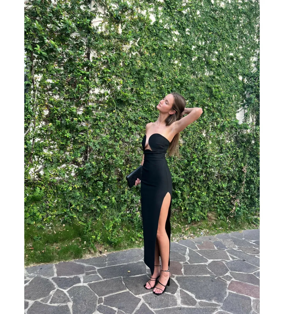 MAISON FEMALIEN LEA MAXI BLACK SIZE AU 8 for rent on The Volte - main image