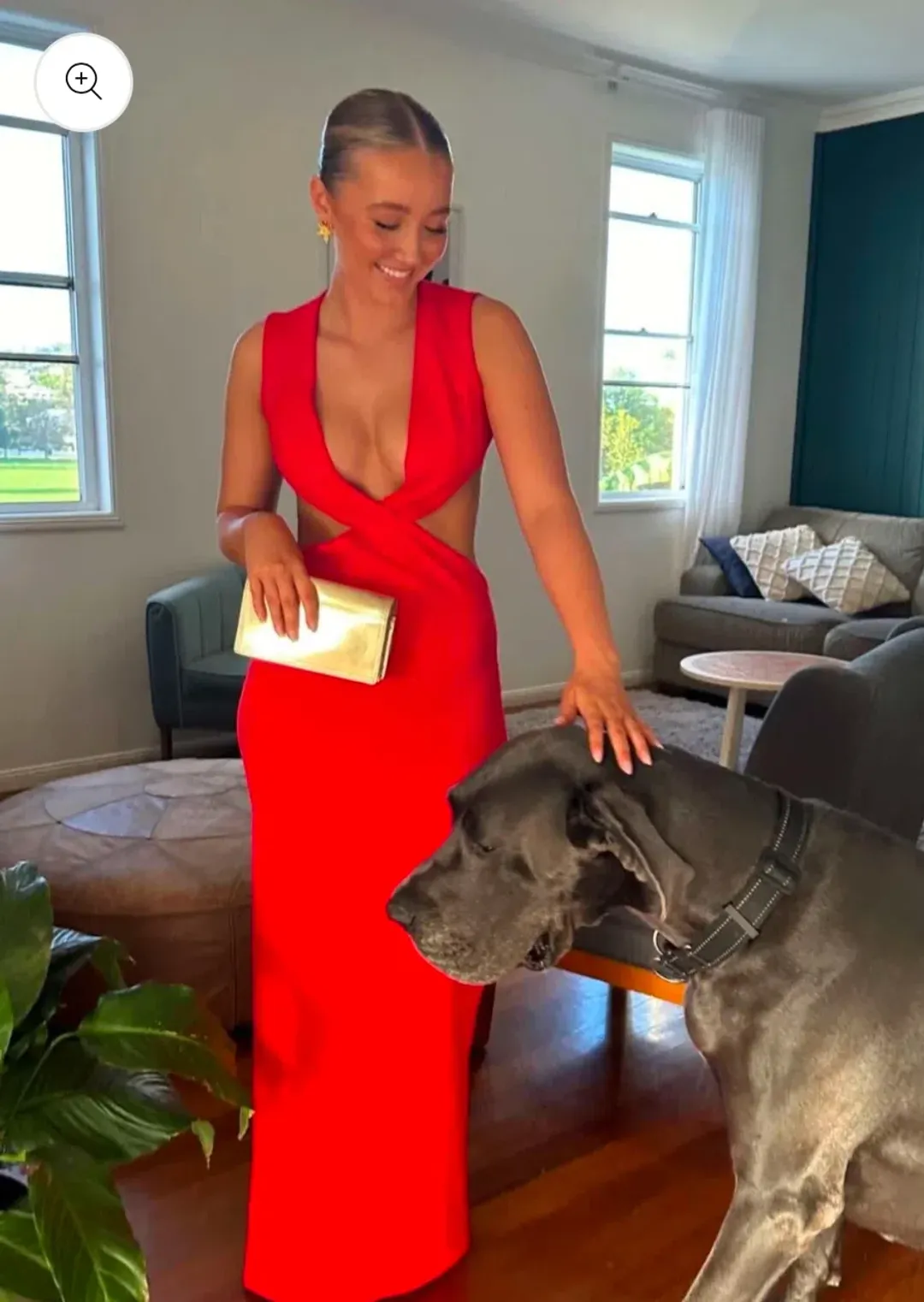 Effie Kats VALENCIA GOWN - CHERRY RED for rent on The Volte - main image