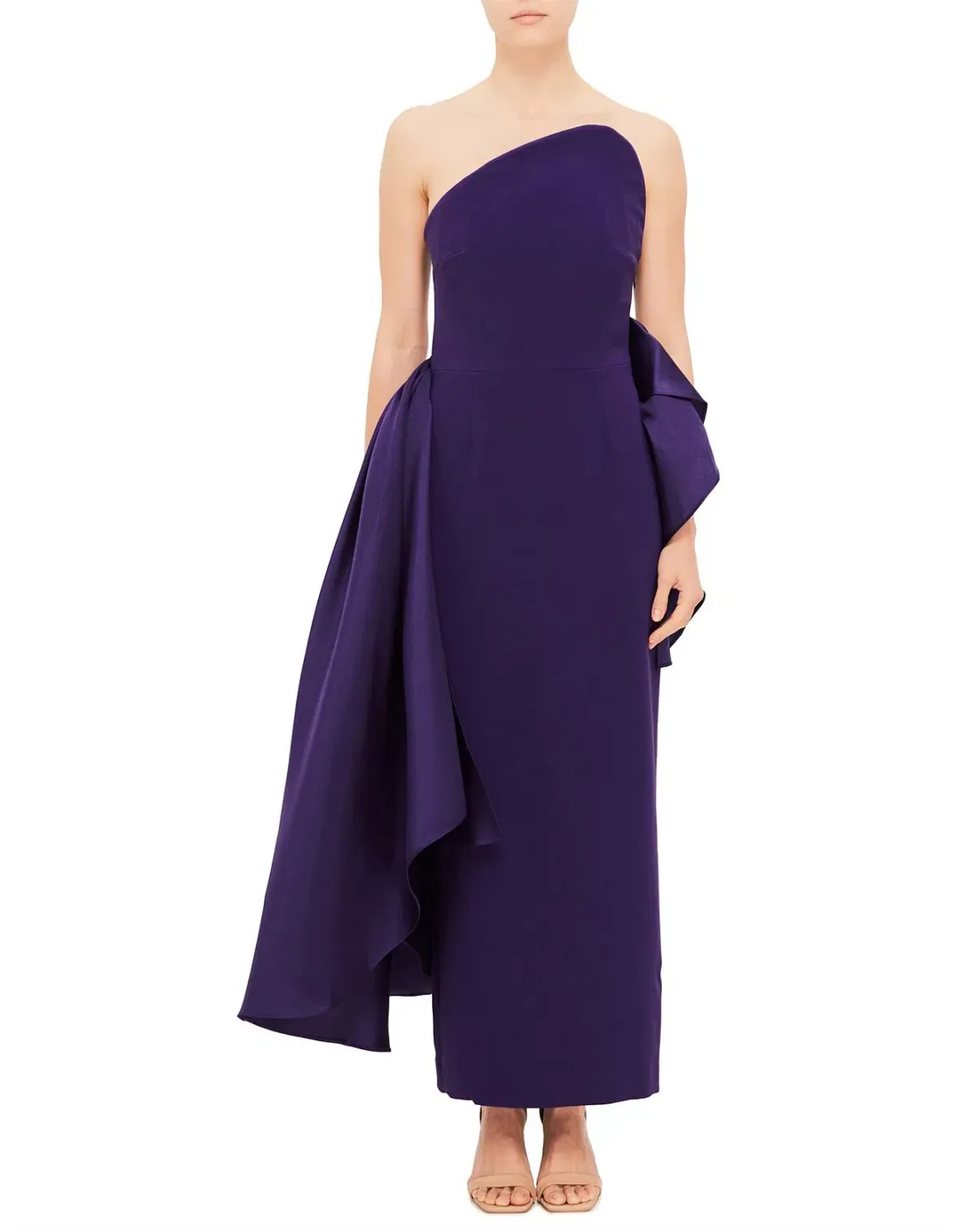 Solace London Nala Midi Dress Purple Size Au 10 - Image 1