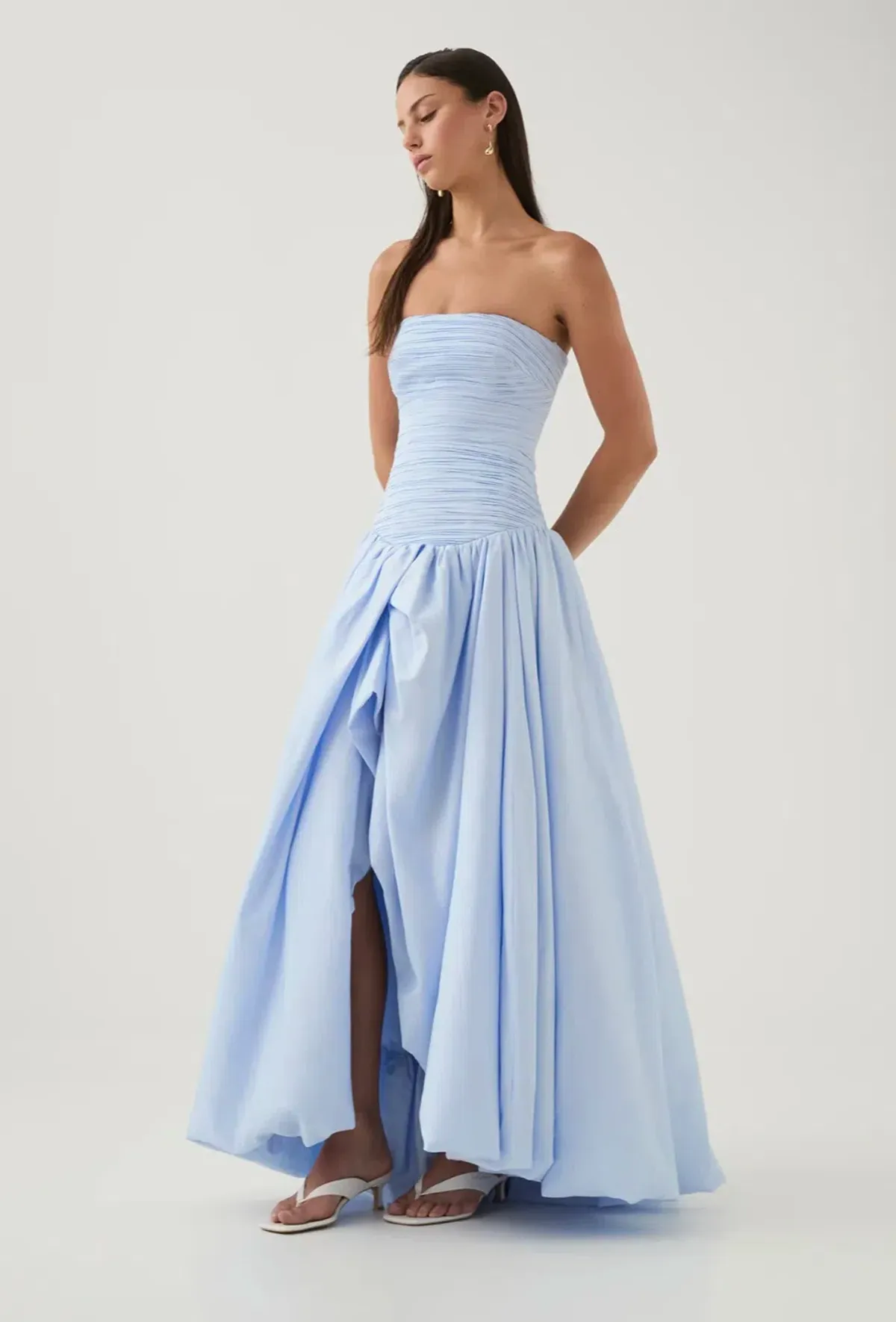 Aje Violette Bubble Hem Maxi Blue Size AU 8 - Image 2