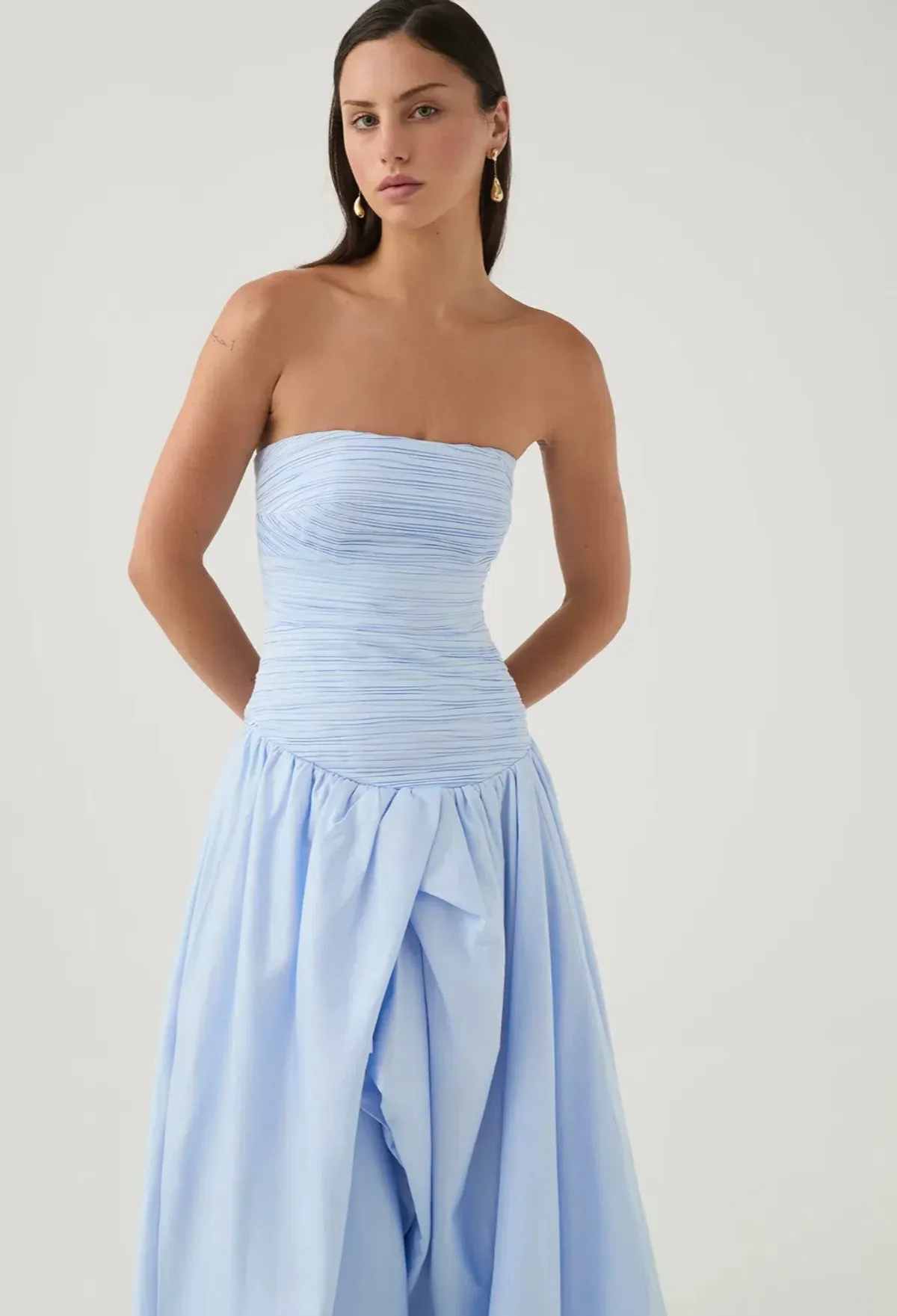Aje Violette Bubble Hem Maxi Blue Size AU 8 - Image 4
