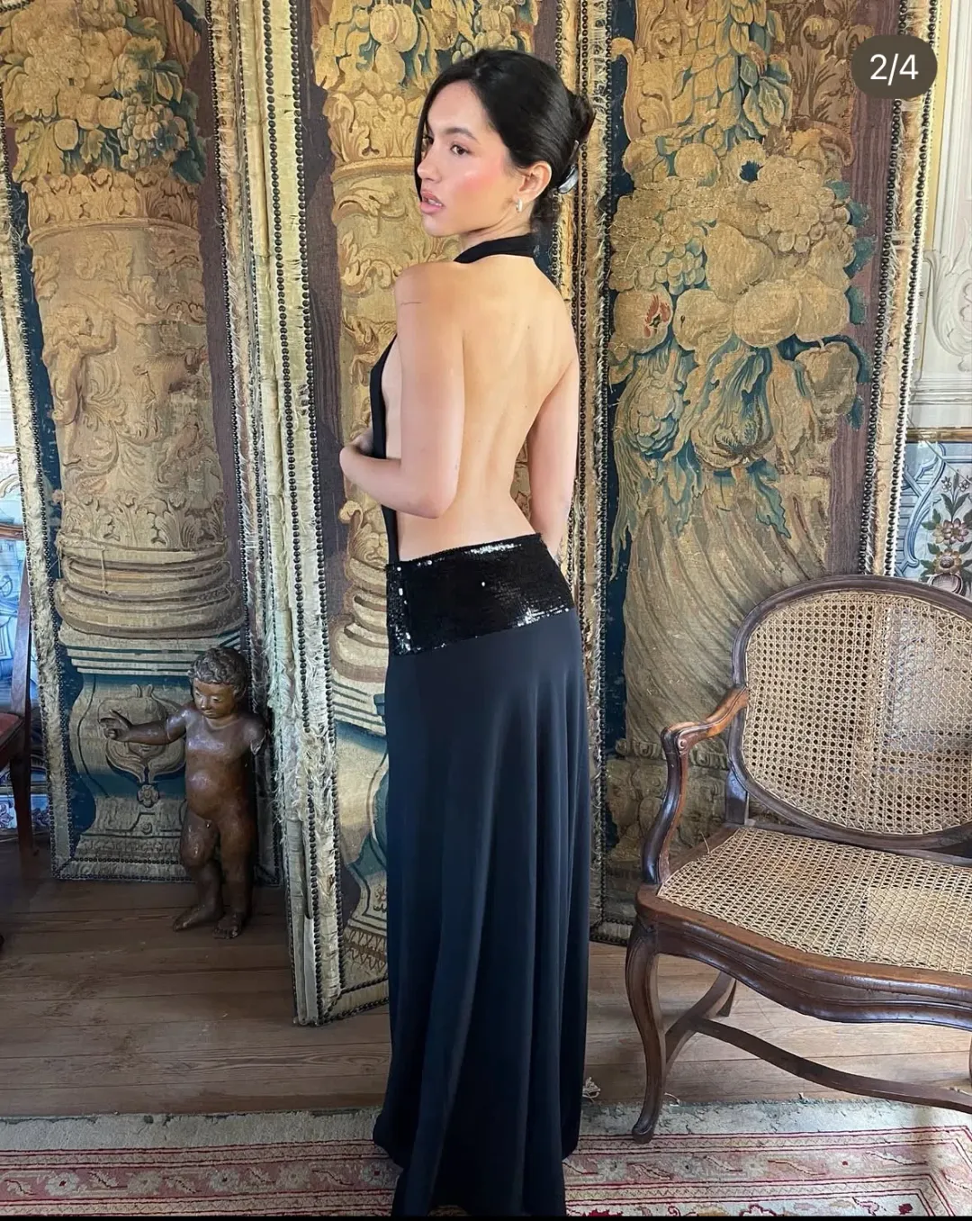 Ance Gria Adele Gown Black Size 6 for rent on The Volte - main image