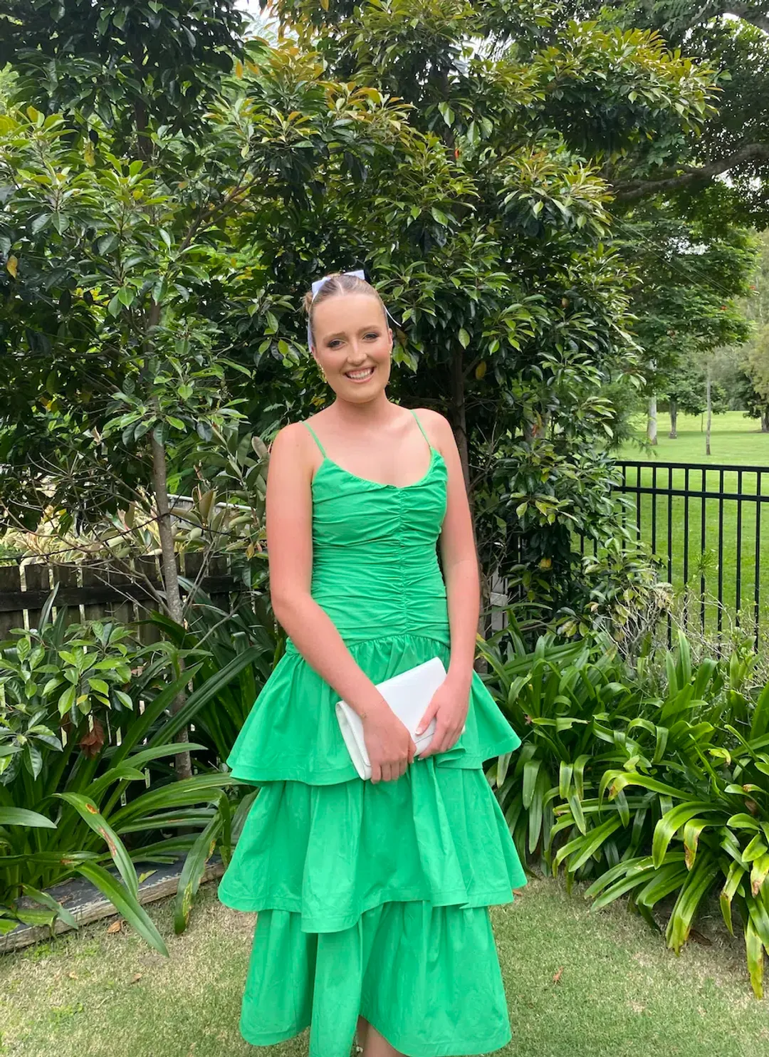 Elliatt Aspen Maxi Dress Green Size M / AU 10 for rent on The Volte - main image