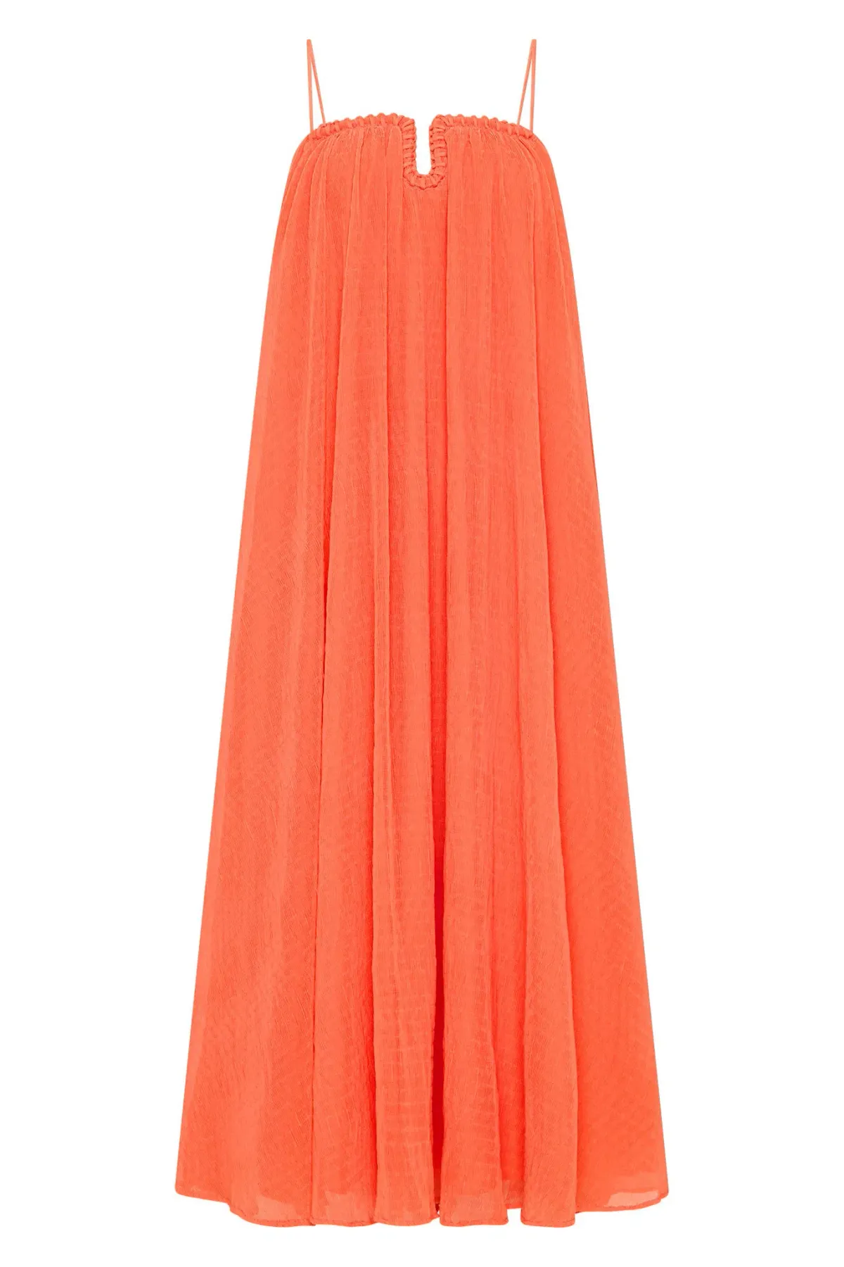 AJE Filigree Sweetheart Midi Dress Sunset Orange Size 8  - Image 3