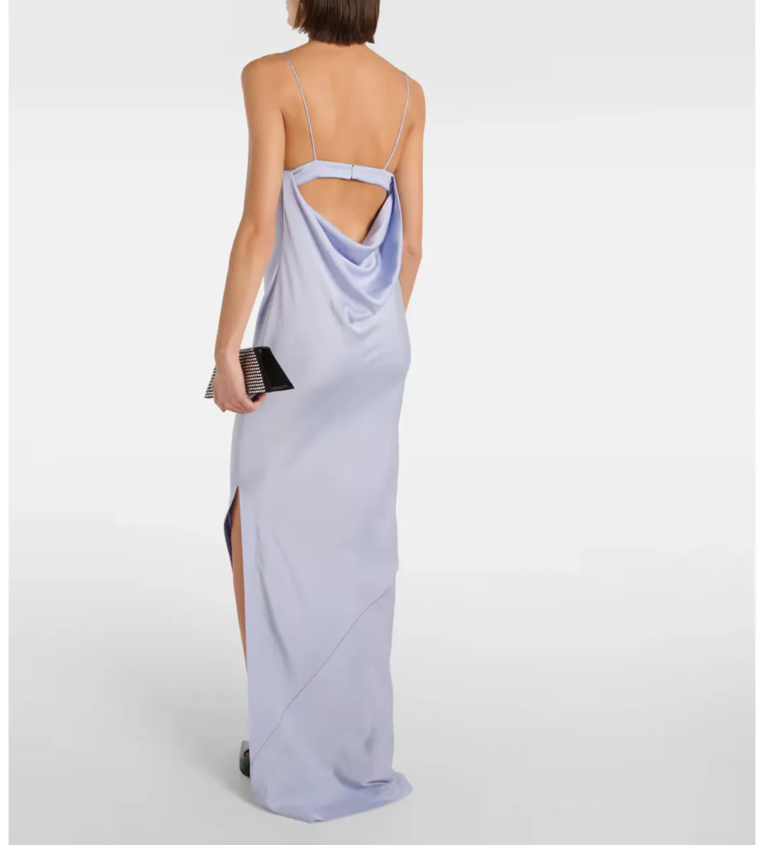 Alex Perry Cutout Draped Satin Crêpe Gown Size AU 10 for rent on The Volte - main image