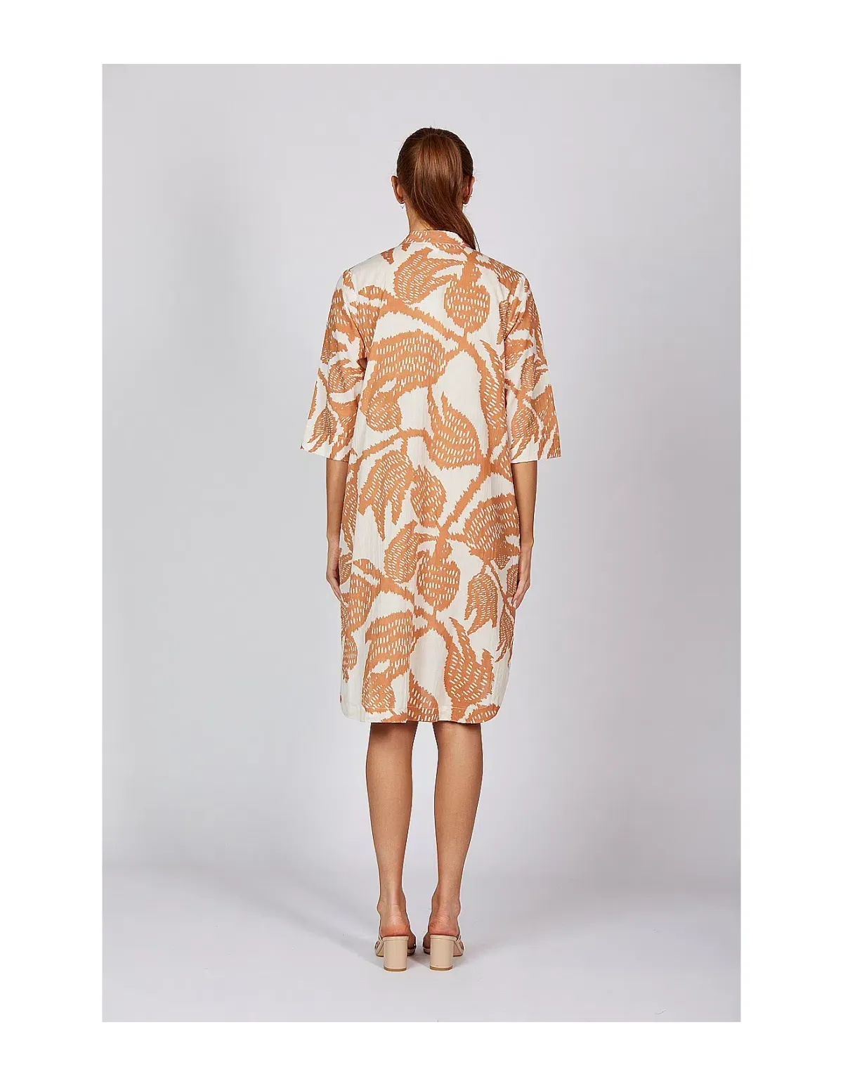 Adrift  Lana Shift Midi Dress Print Size 14/L  - Image 5