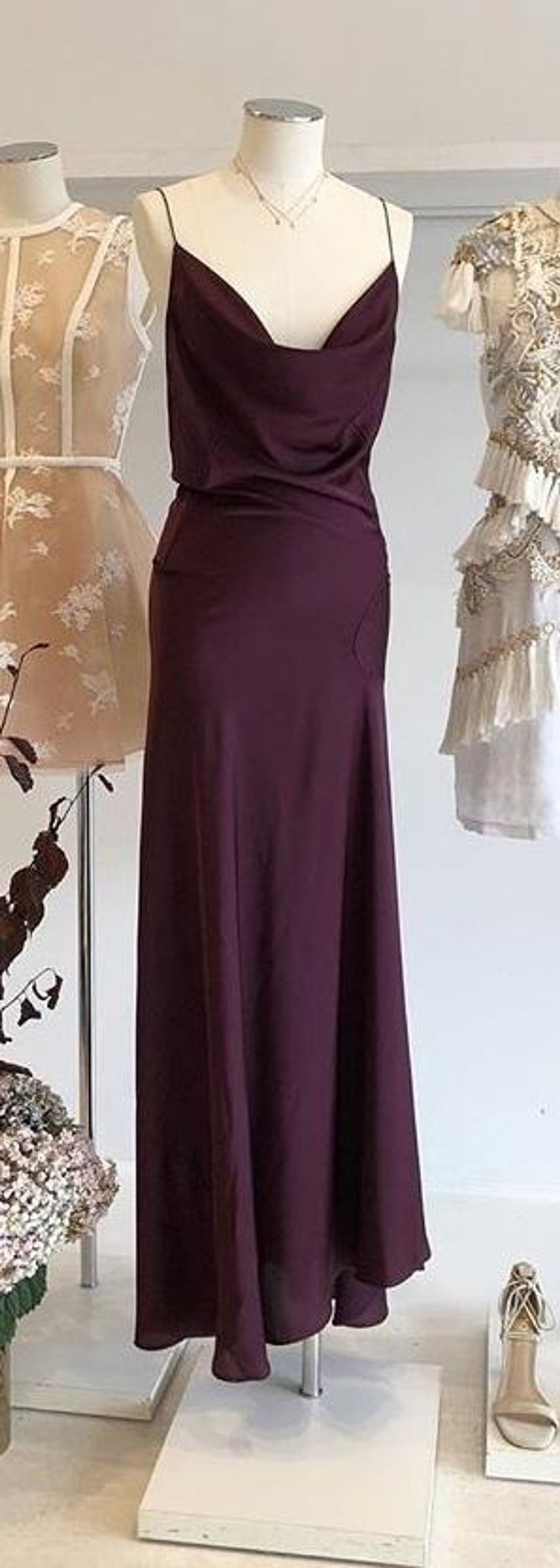 One Fell Swoop Monica Maxi Dress Burgundy Size 8 - Image 1