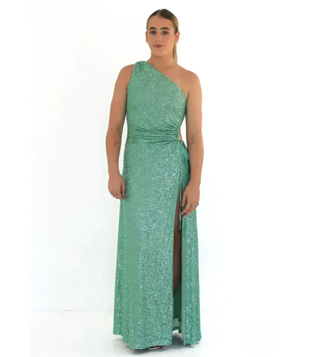 Sonya Moda Nour Mint Sequins Dress Mint Sequins Size AU 10 for rent on The Volte - main image