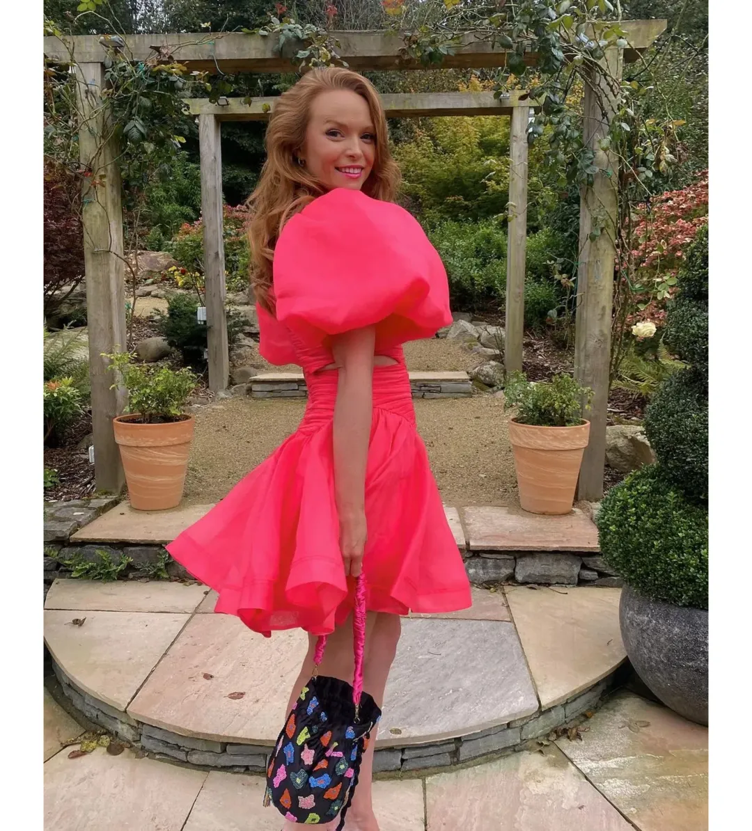  Aje Joan Puff Sleeve Mini Dress Size AU 8 for rent on The Volte - main image