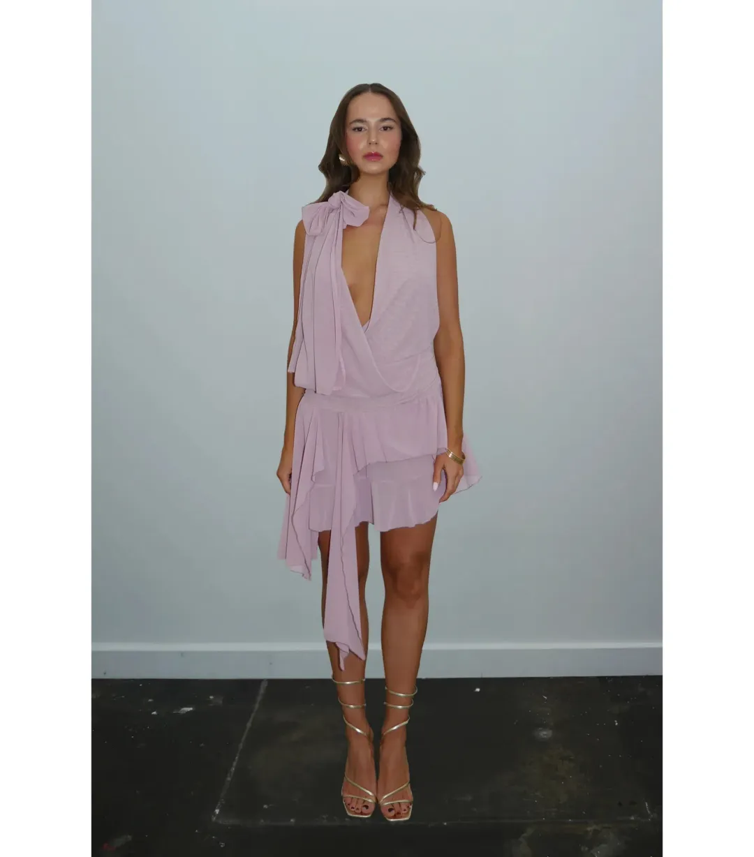 DŽO Louise Dress Dusty Pink Size XS / AU 6 for rent on The Volte - main image