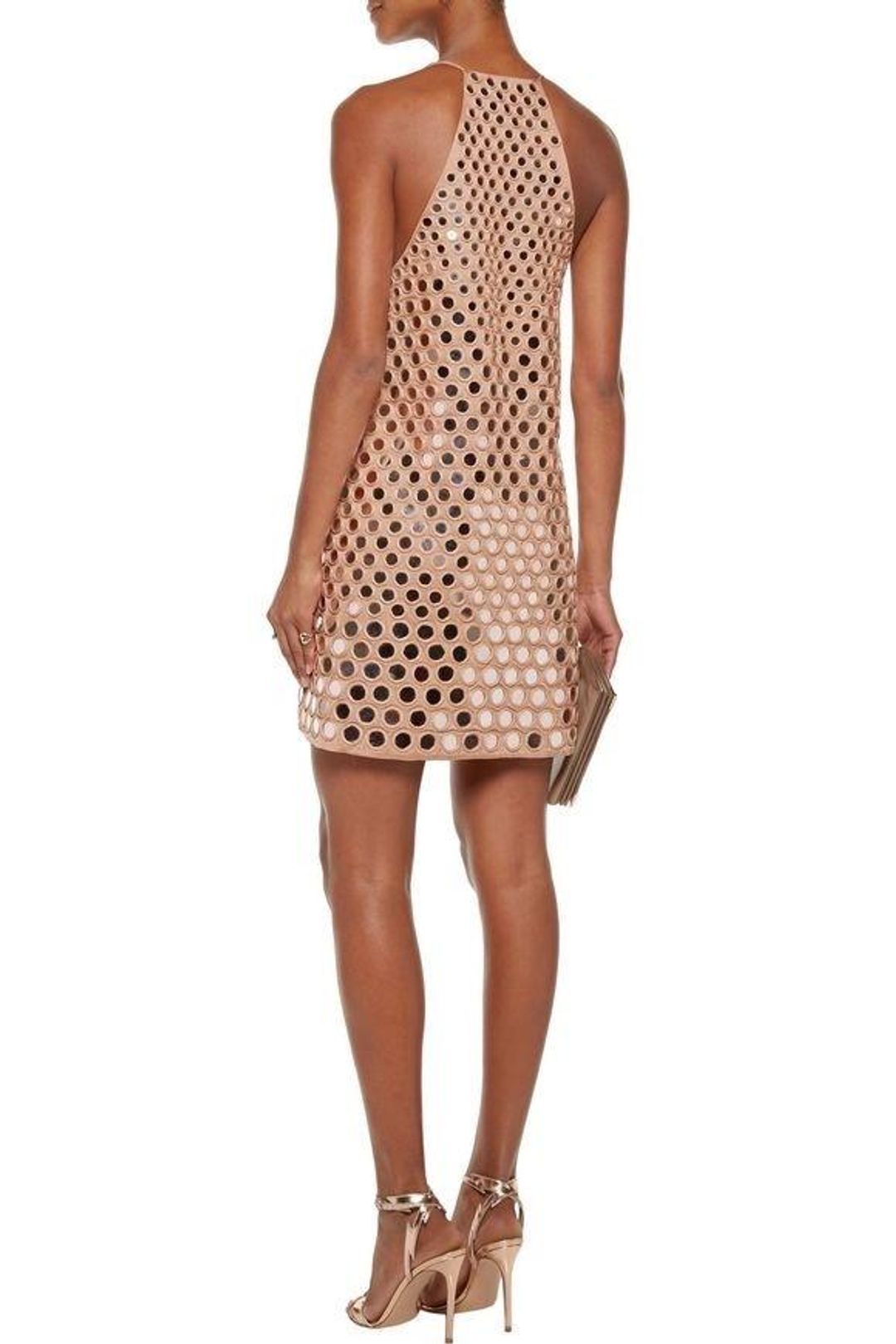 Zimmermann Lavish Mirror Slip Dress Nude Pink Size 8 for rent on The Volte - main image