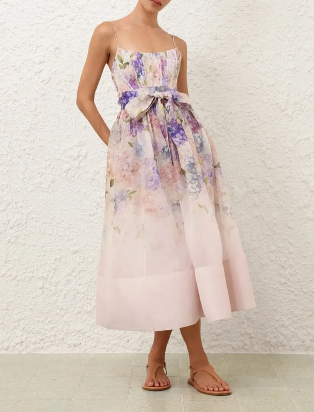 Zimmermann Dawning Corset Dress Floral Print Size 2/AU Size 12  - Image 2