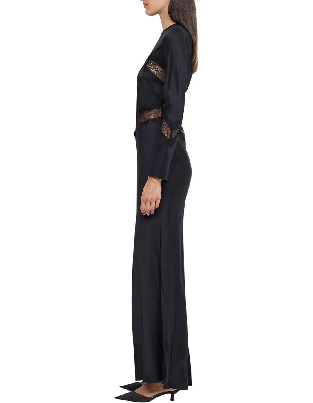 Bec and Bridge Spencer Lace Long Sleeve Black Maxi AU Size 8 for rent on The Volte - main image