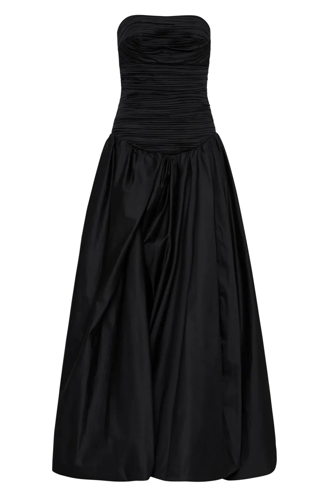 AJE Violette Bubble Hem Maxi Dress in Black Size 8 for rent on The Volte - main image