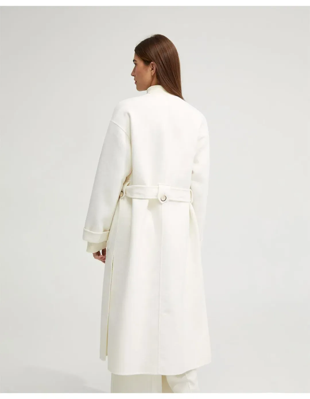 Oxford Sabine Wool Rich Unlined Coat White Size M / Size AU 12 for rent on The Volte - main image