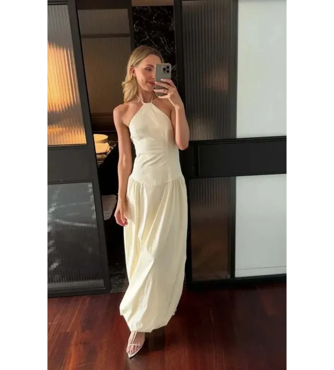 Sir the Label Florent Gown Cream Size 0/AU 6 for rent on The Volte - main image