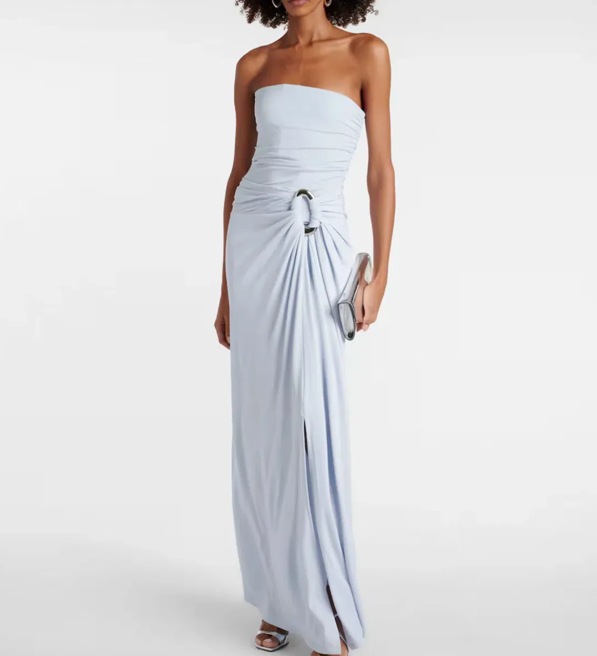 Simkhai Emma Jersey Gown Maxi Drress in Blue Haze Size US 0  - Image 1