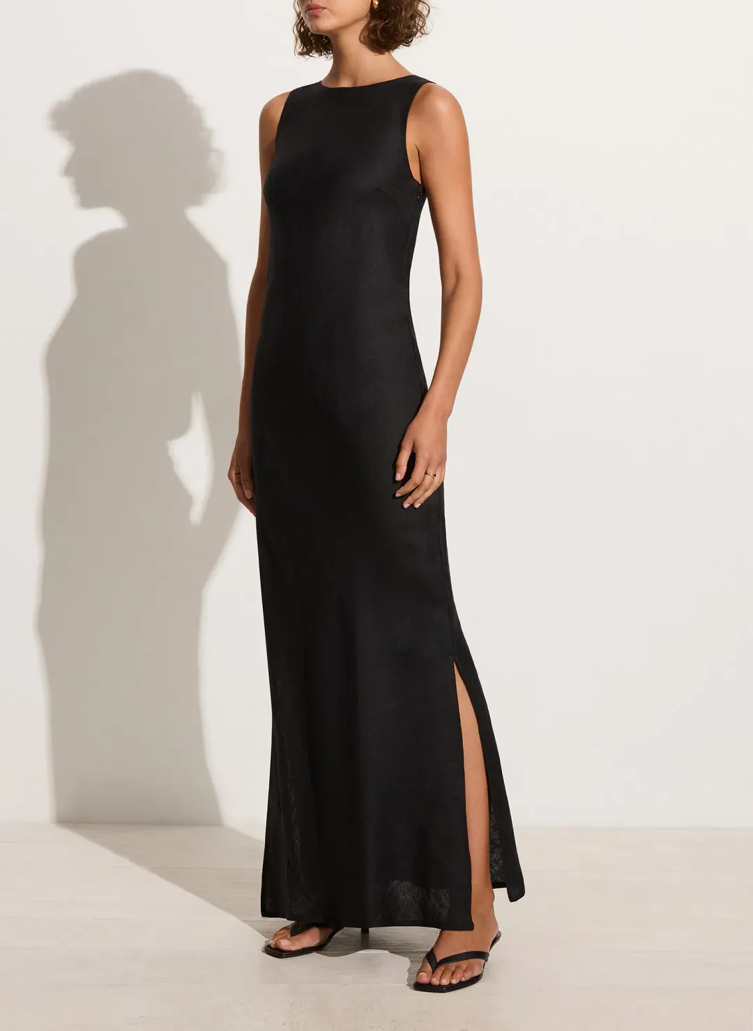 Faithfull The Brand Lobo Maxi Dress Black Size AU 10 for rent on The Volte - main image