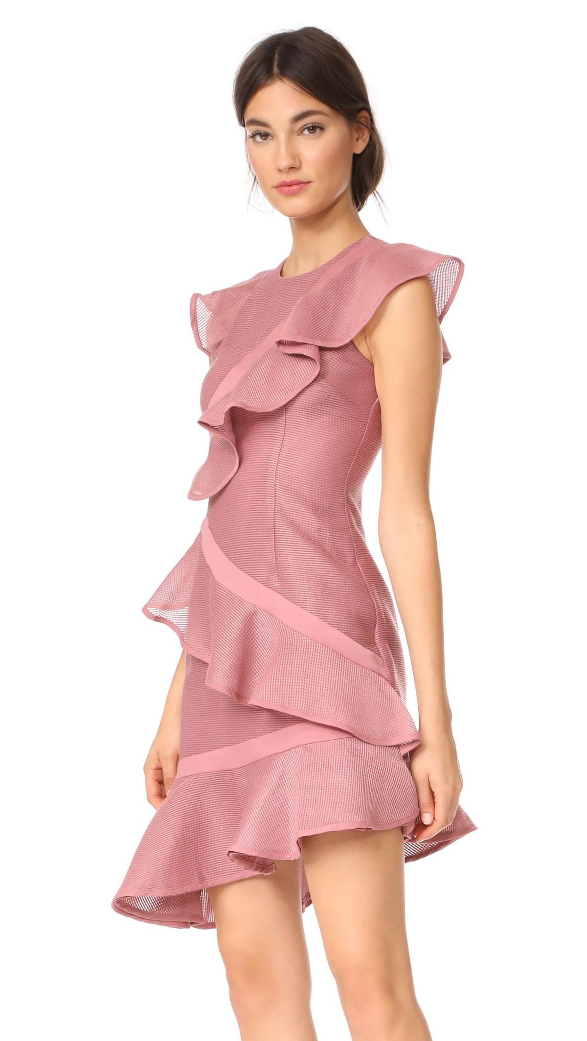 Keepsake Flashing Lights Mini Dress Pink Size 12 - Image 3