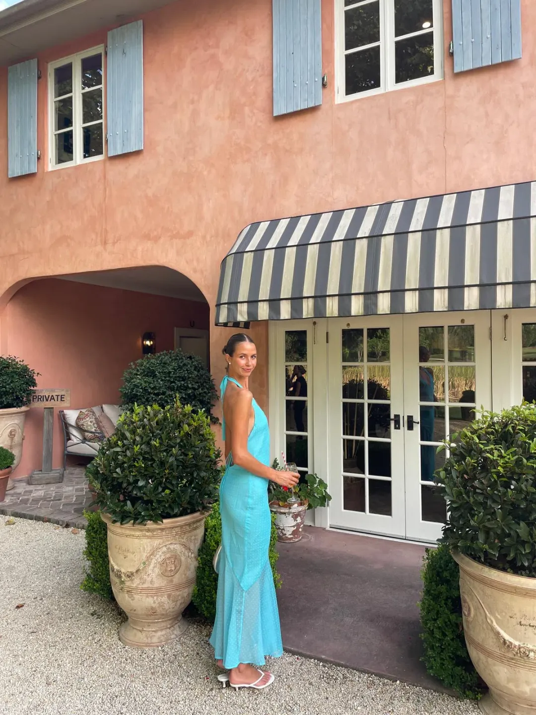 I Am Delilah Jasmine Maxi Dress Blue Lagoon Size 6 for rent on The Volte - main image