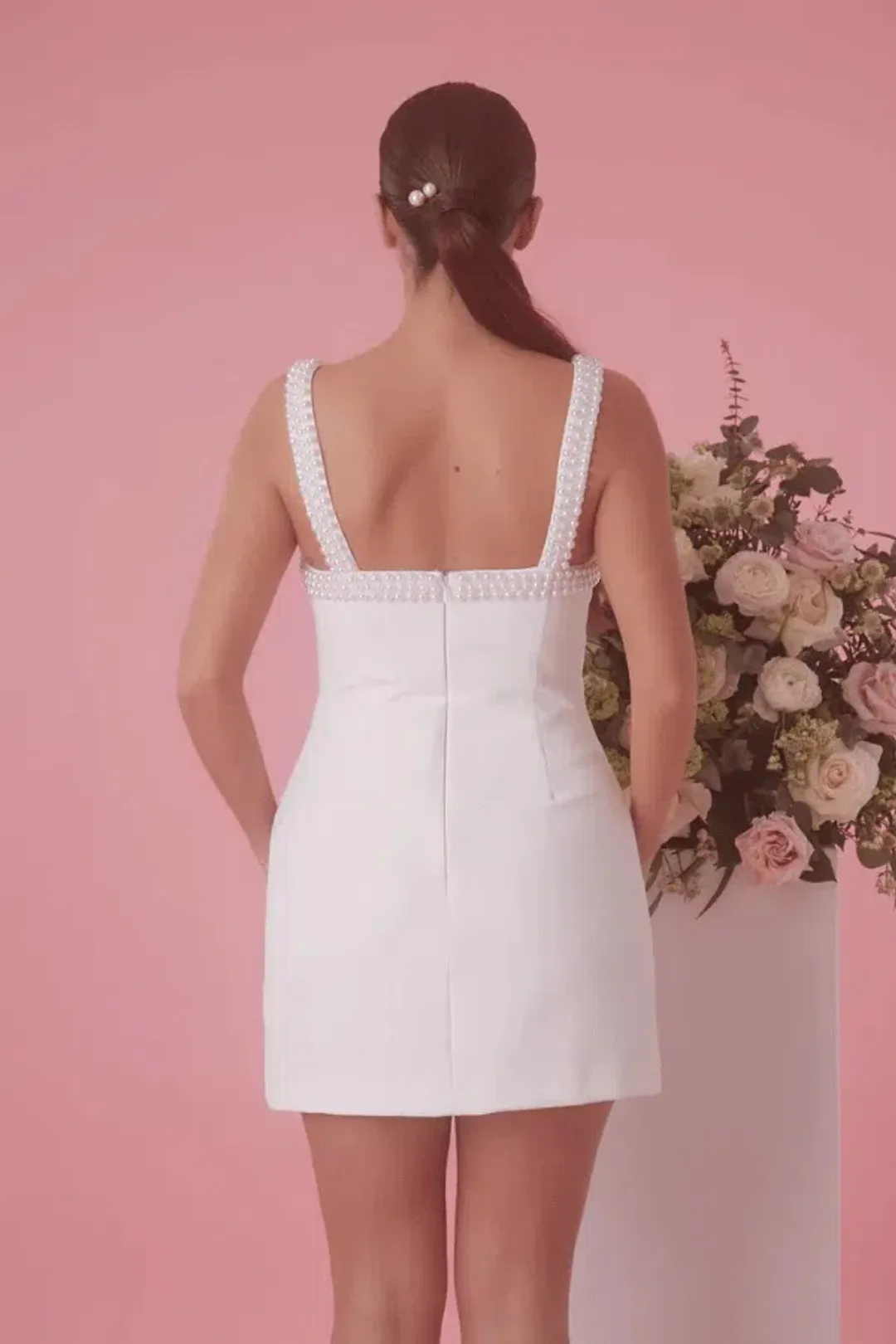 Odd Muse The Ultimate Muse Pearl Trim in White Size 8 for rent on The Volte - main image