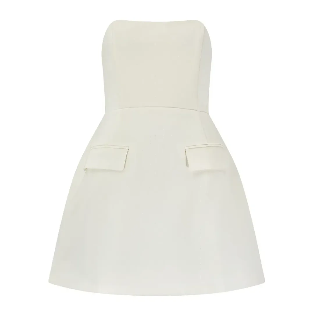Odd Muse The Ultimate Muse Strapless Mini White Size M/AU 10 for rent on The Volte - main image