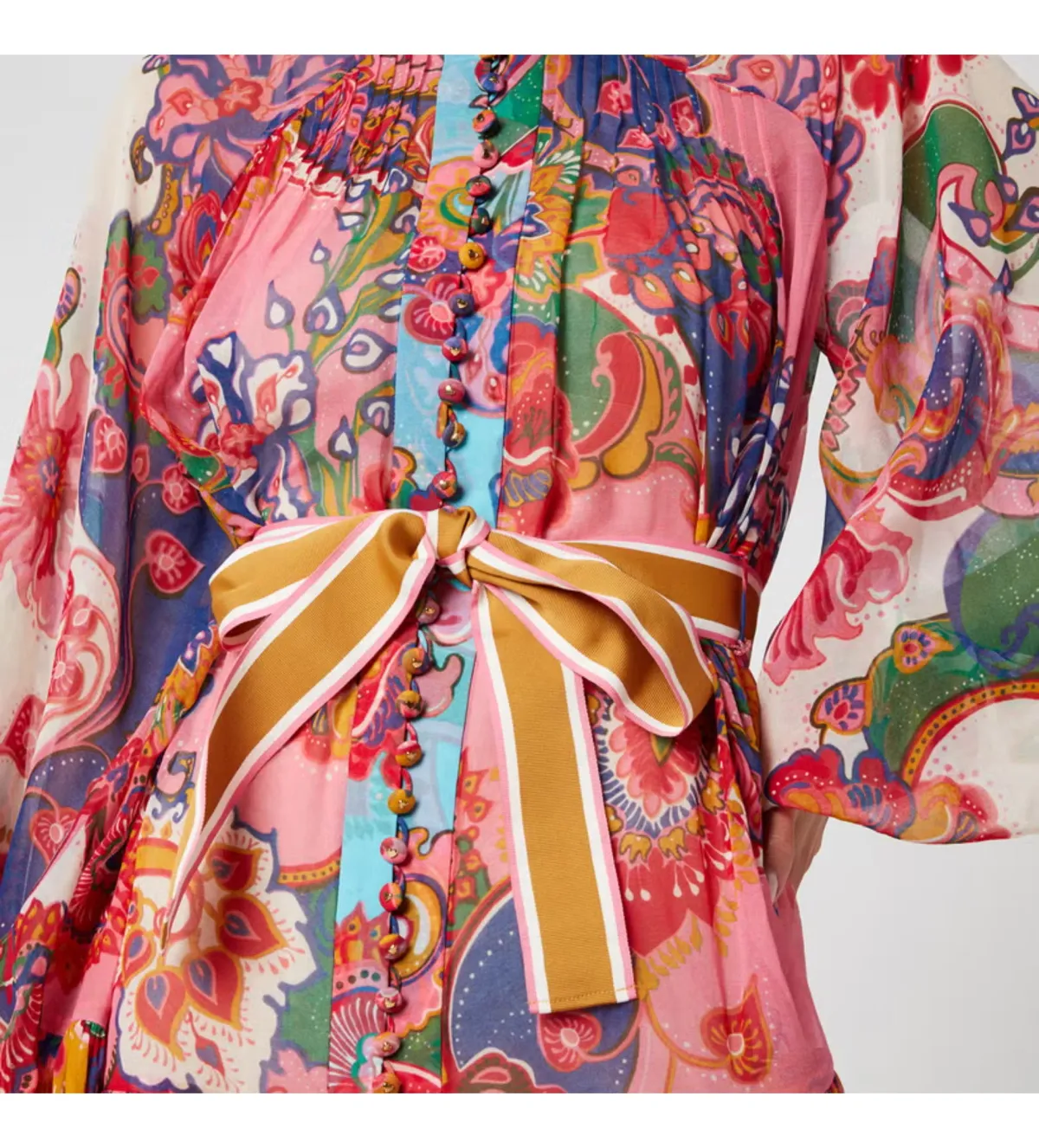 Zimmerman Lovestruck Mini Dress Multi Paisley Zimmermann Size 0 / AU Size 8 - Image 2