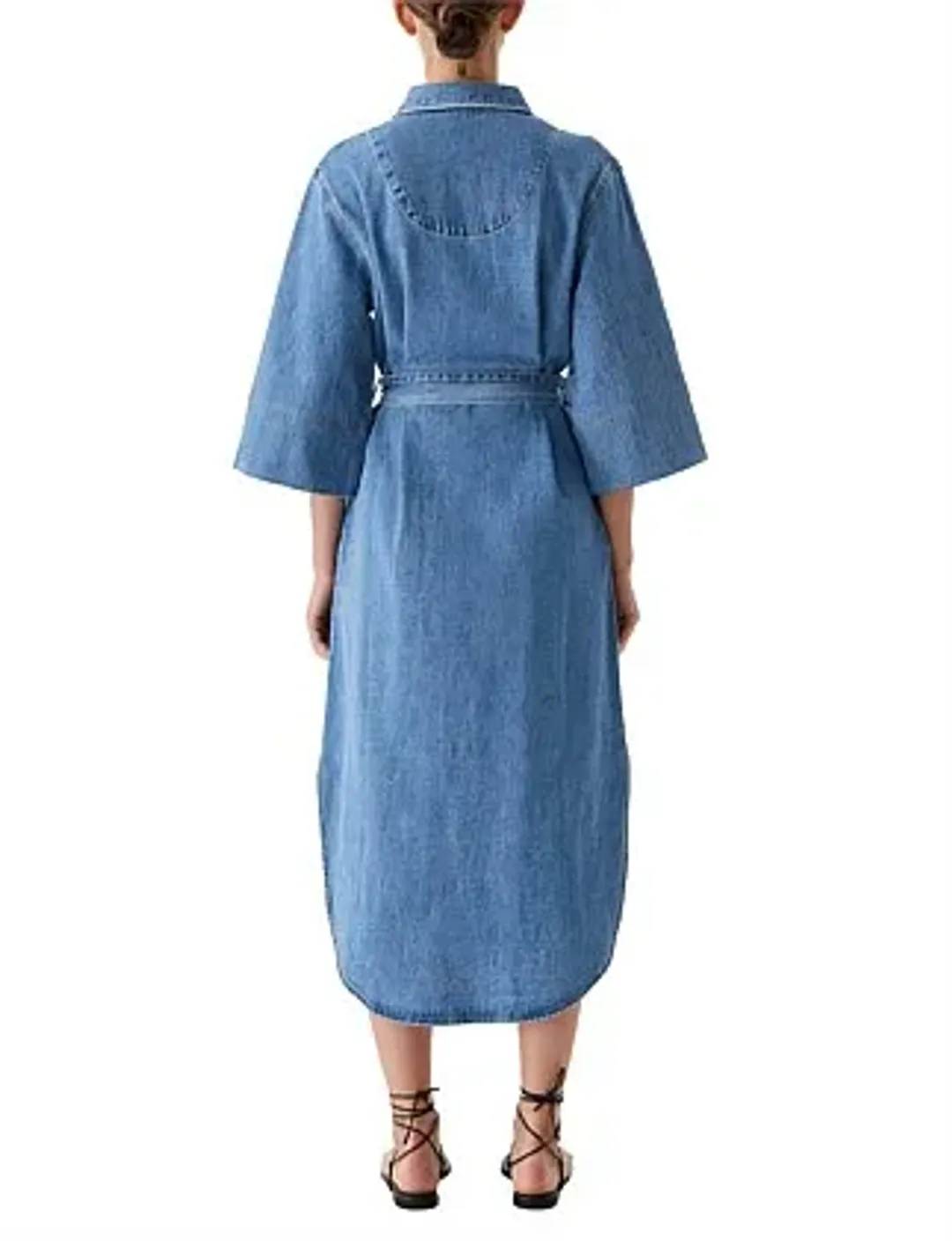 Morrison Fynn Denim Shirt Dress Size 10/2 for rent on The Volte - main image