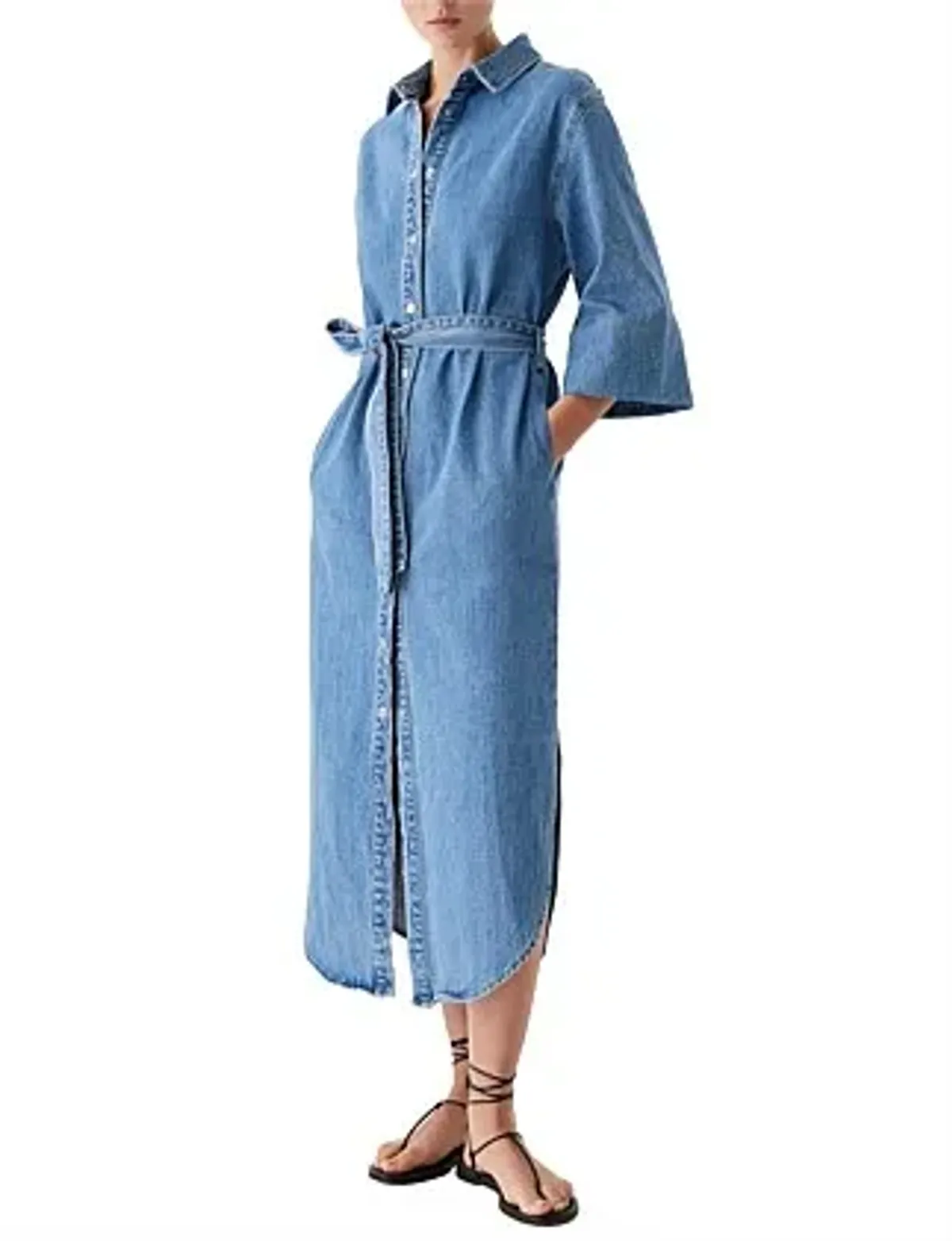 Morrison Fynn Denim Shirt Dress Size 10/2 - Image 2