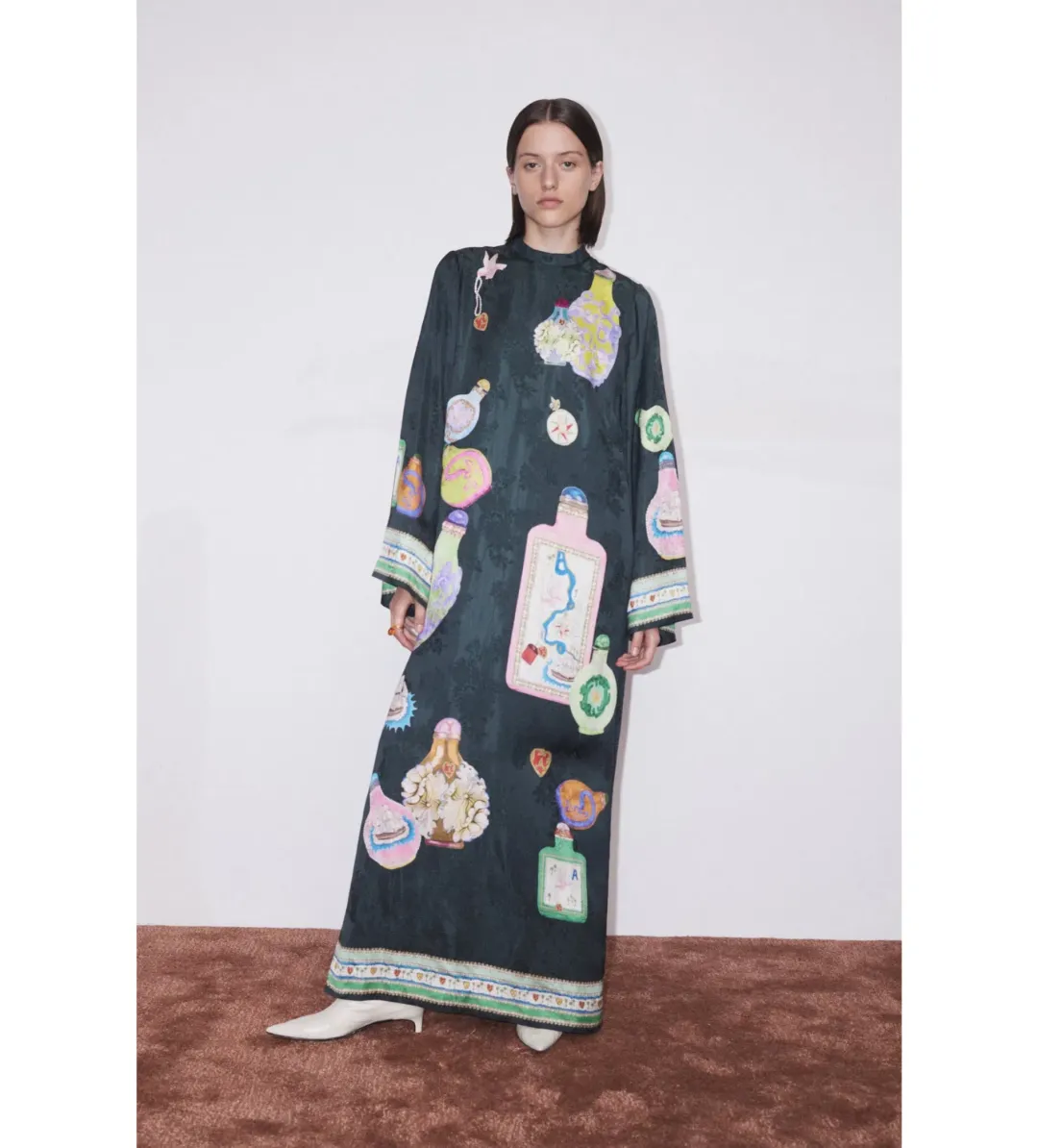 Alemais Royal Midi Dress Print Size AU 14 for rent on The Volte - main image