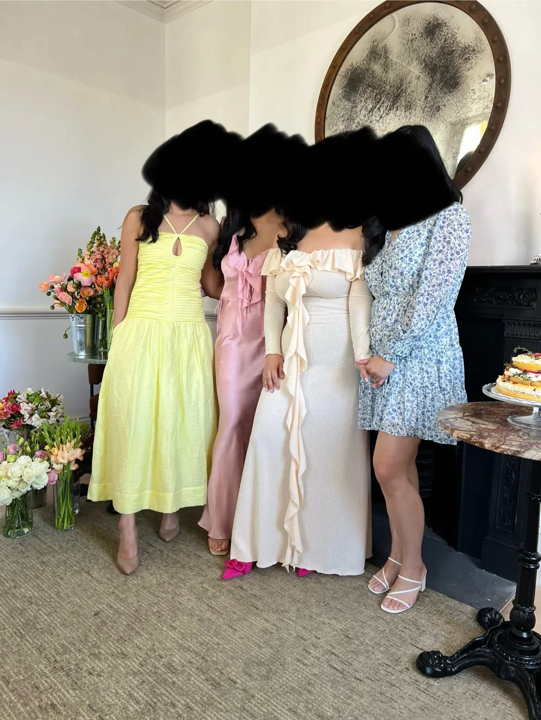 Shona Joy Thea Keyhole Midi Dress Yellow Size AU 8 for rent on The Volte - main image