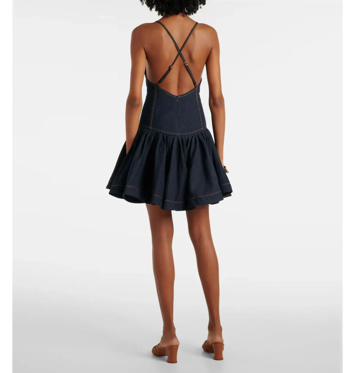 Zimmermann Crush Denim Mini Dress Night Sky Size 0 / AU 8 - Image 2