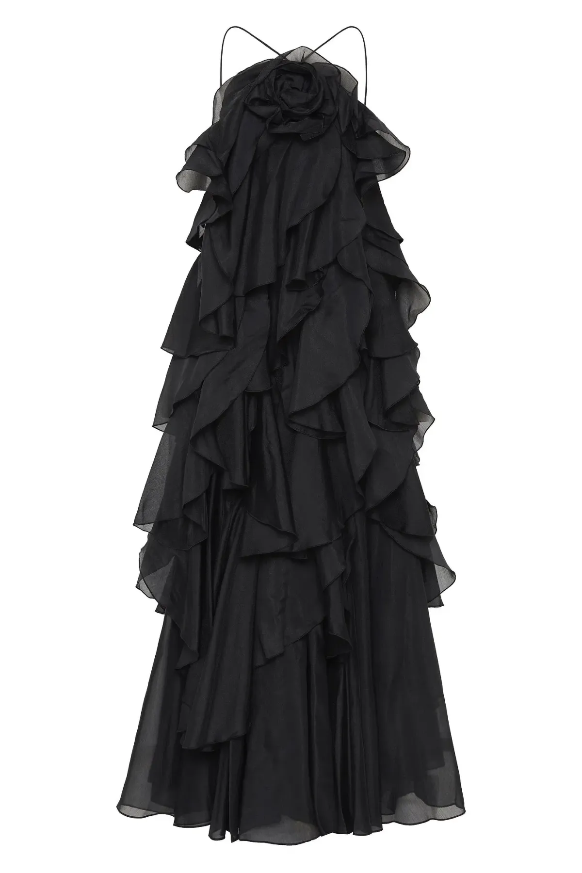 Aje Pandorea Layered Maxi Dress Black Size 10 - Image 6